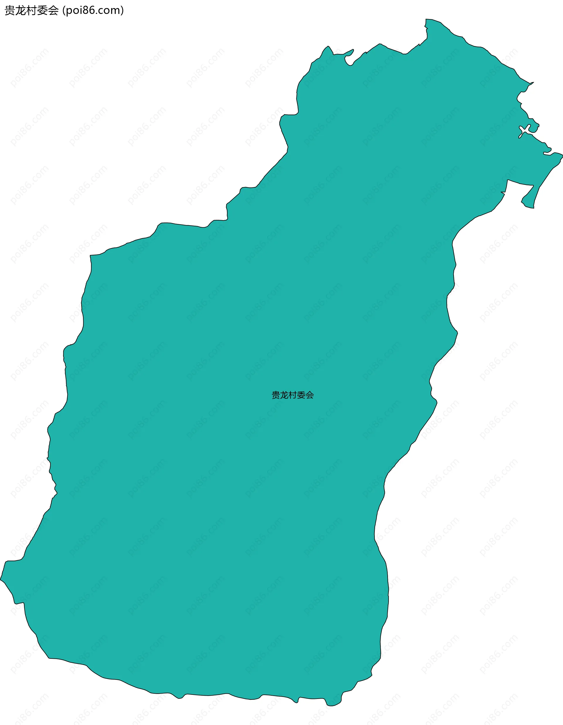 贵龙村委会边界地图