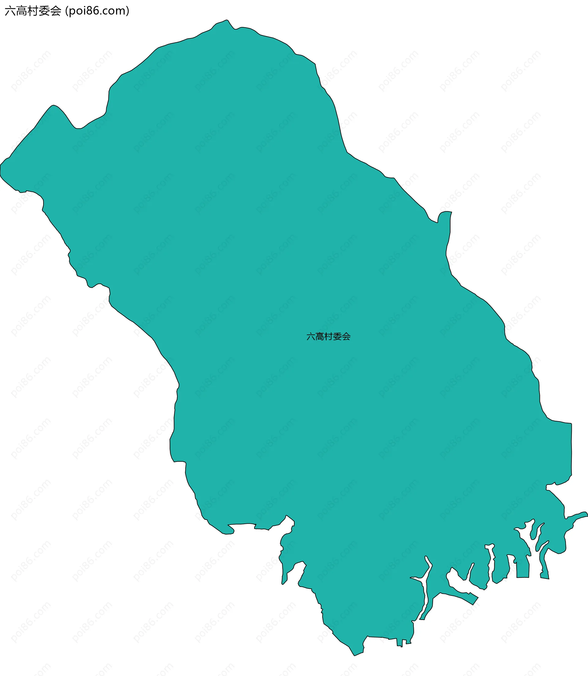 六高村委会边界地图