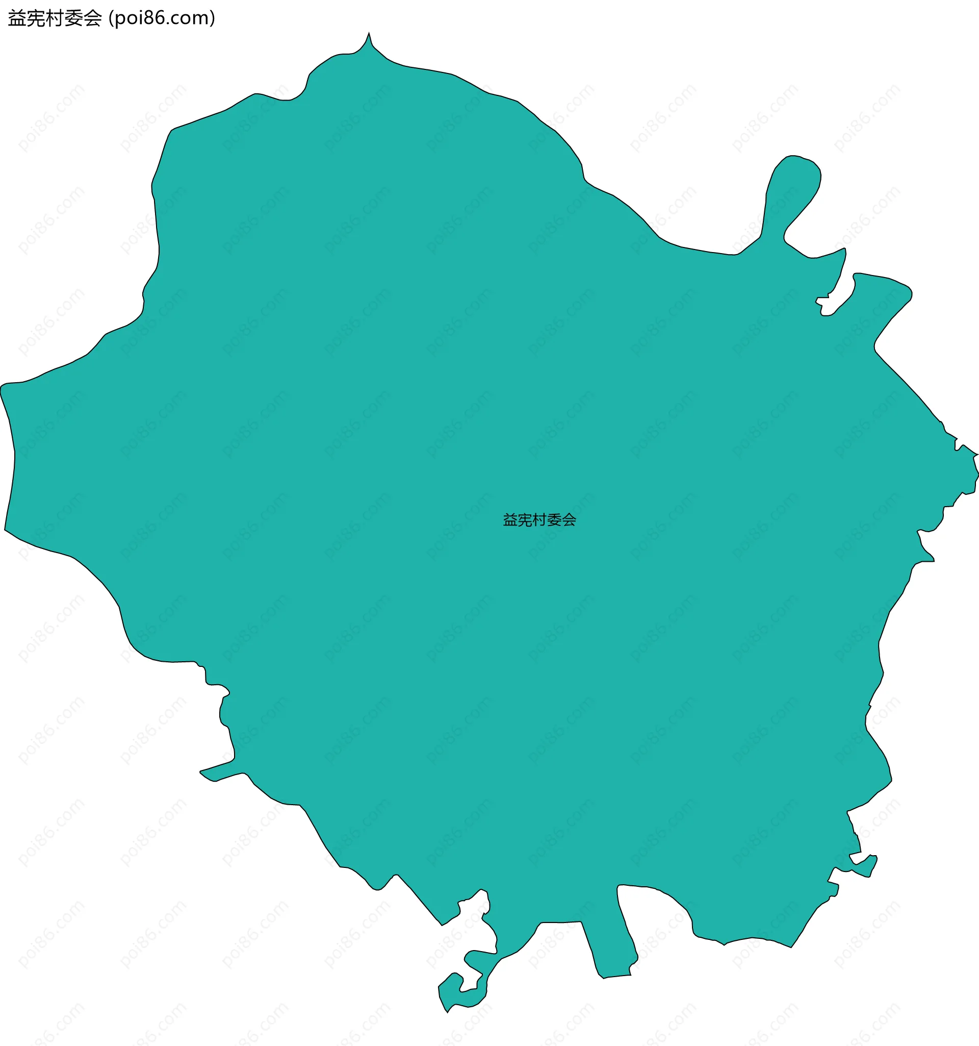 益宪村委会边界地图