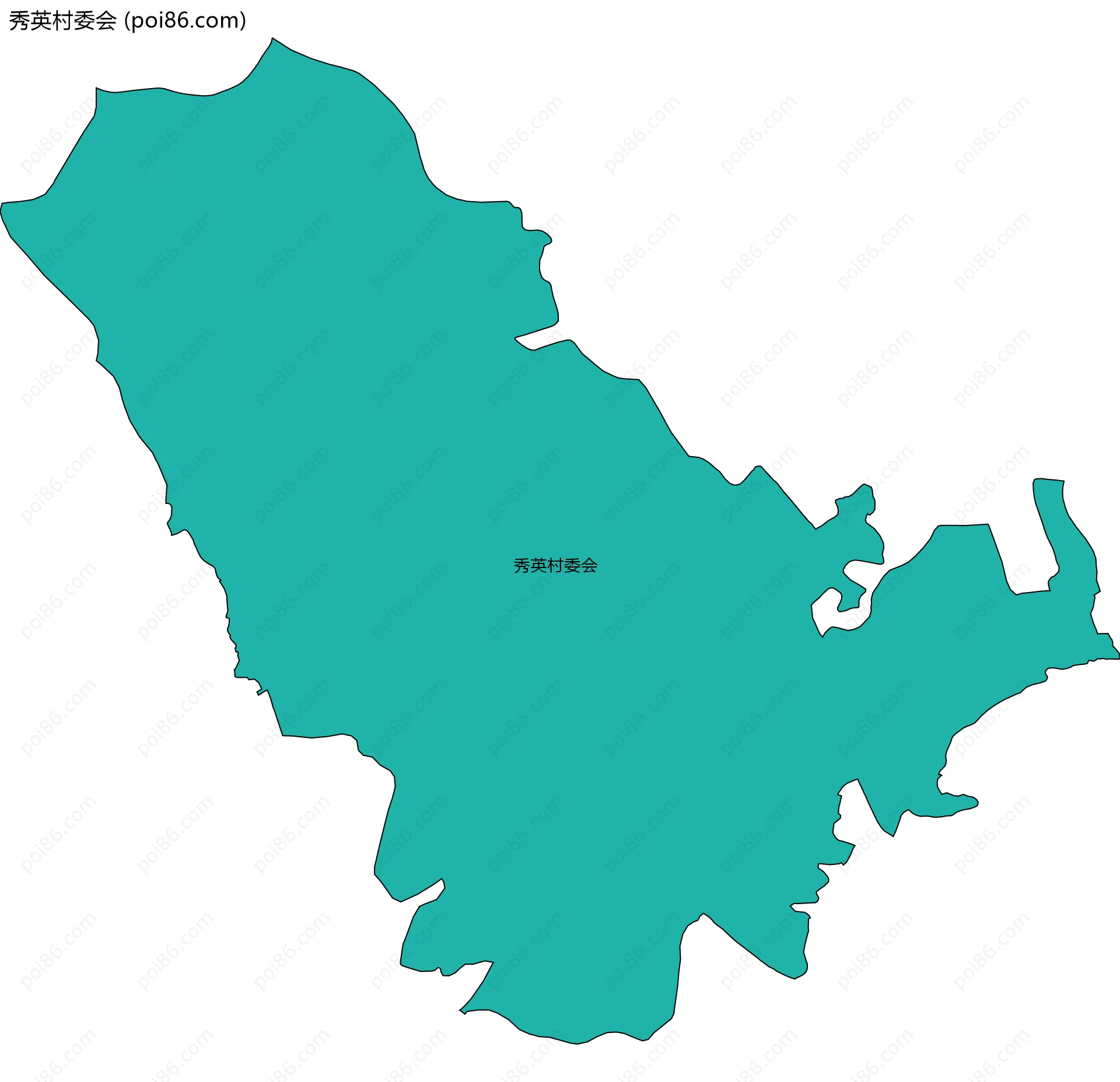 秀英村委会边界地图