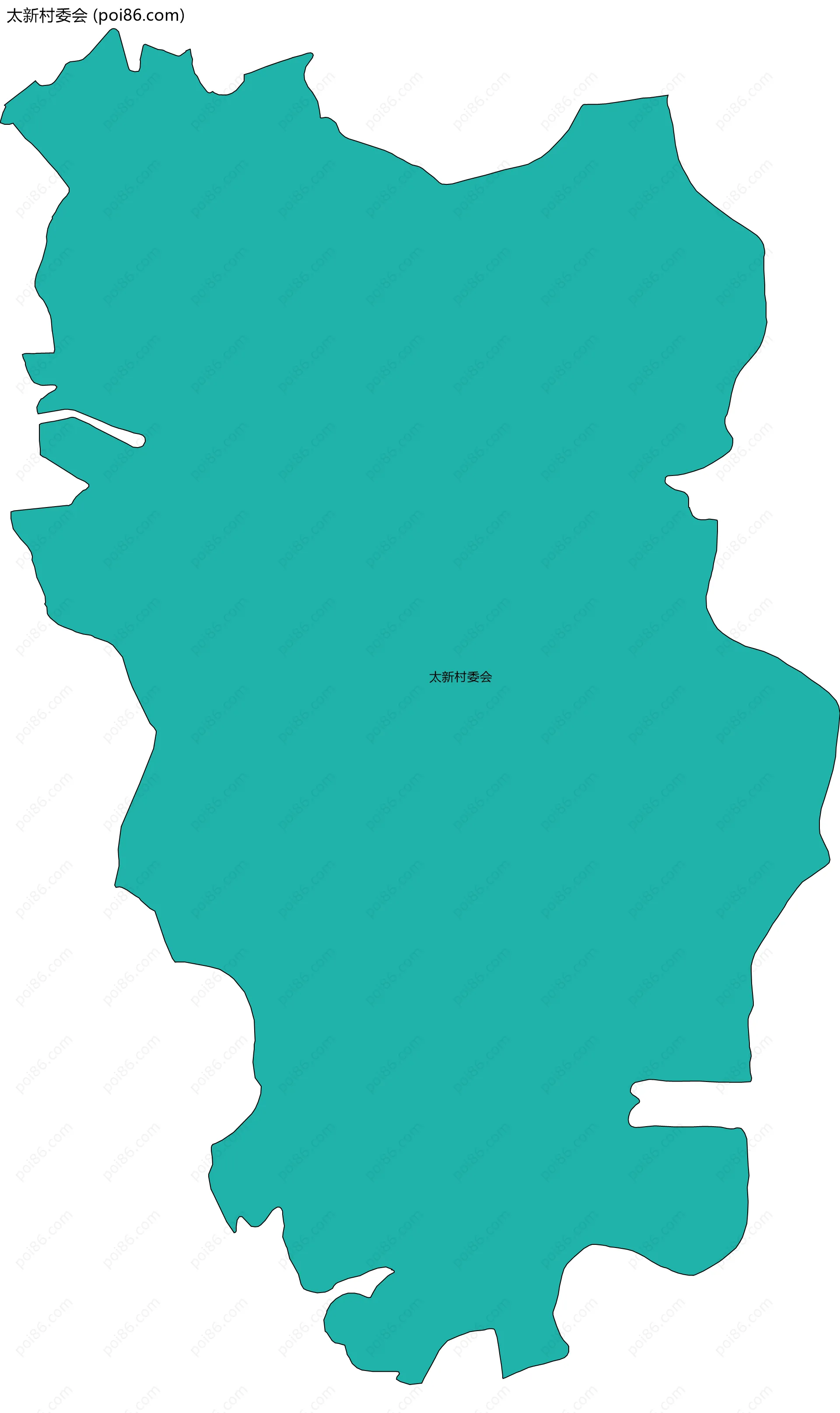 太新村委会边界地图