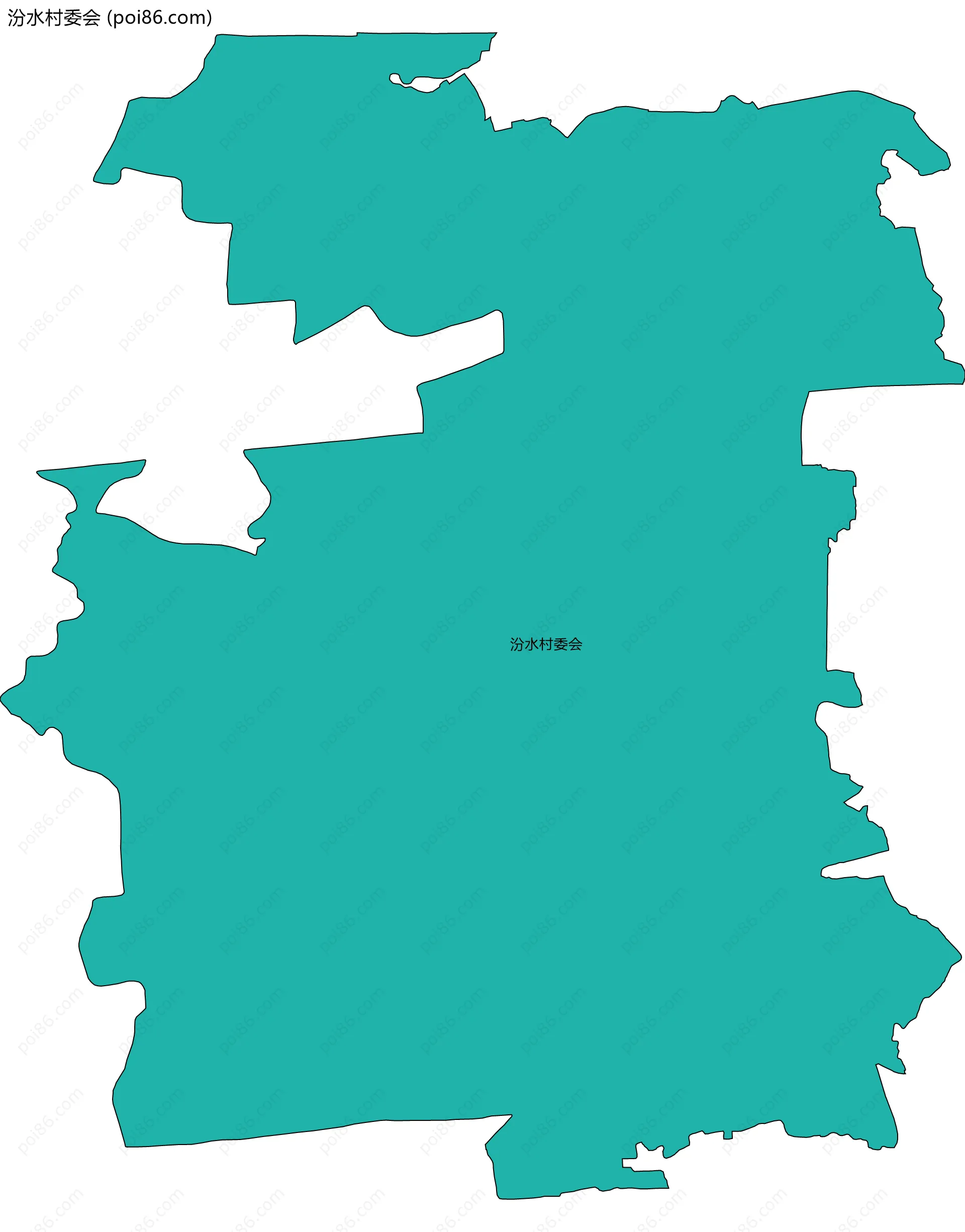 汾水村委会边界地图