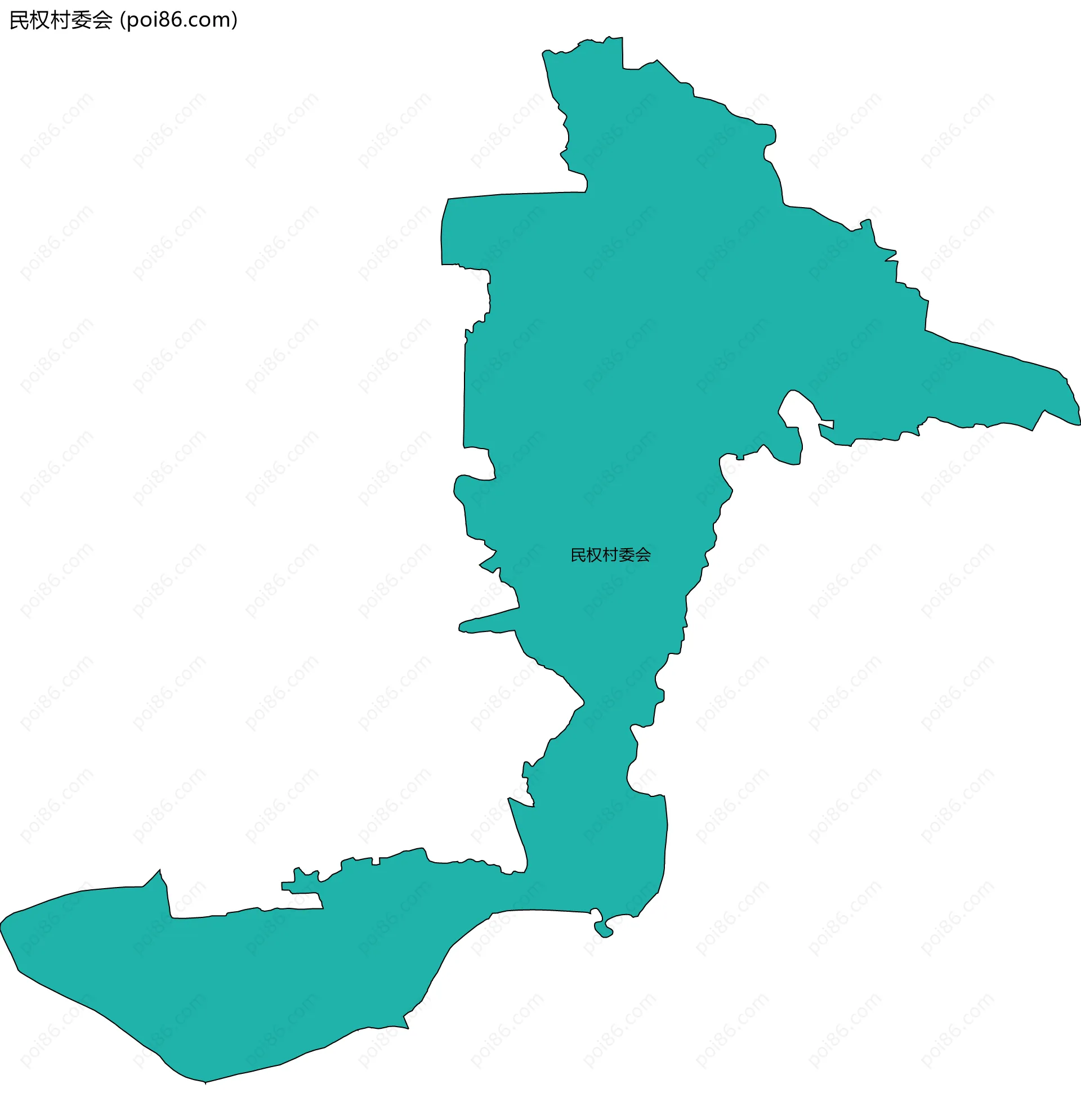民权村委会边界地图