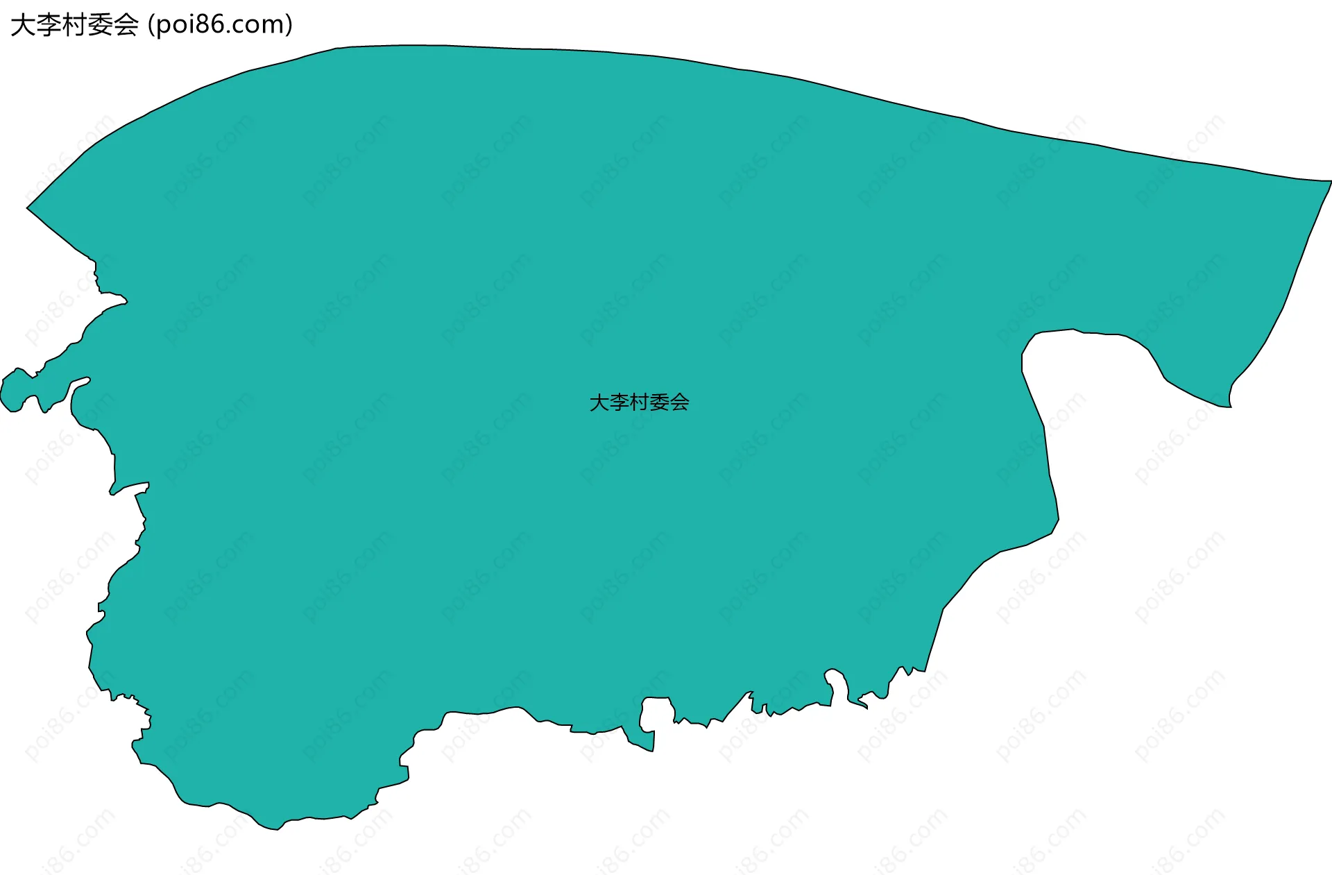 大李村委会边界地图