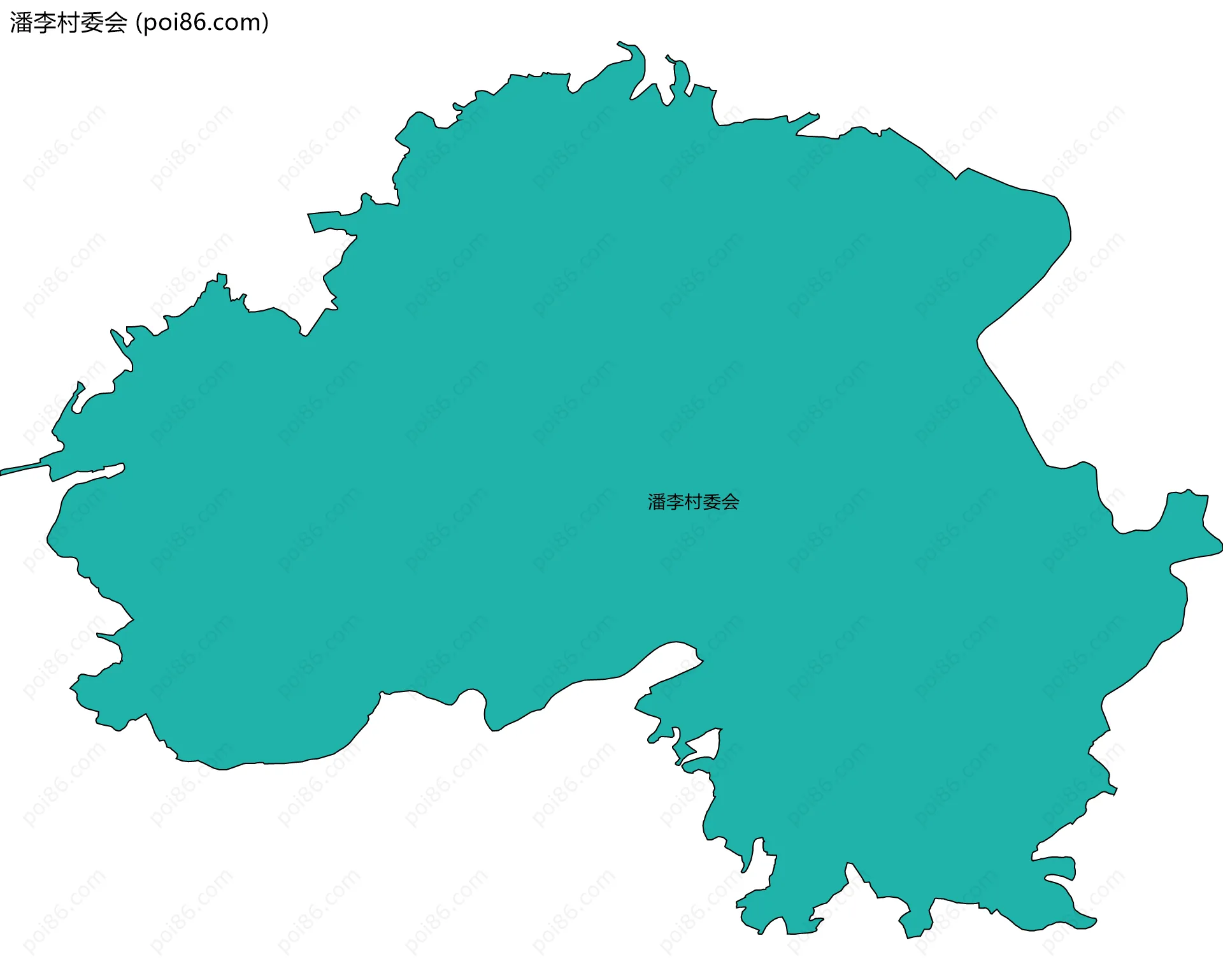 潘李村委会边界地图