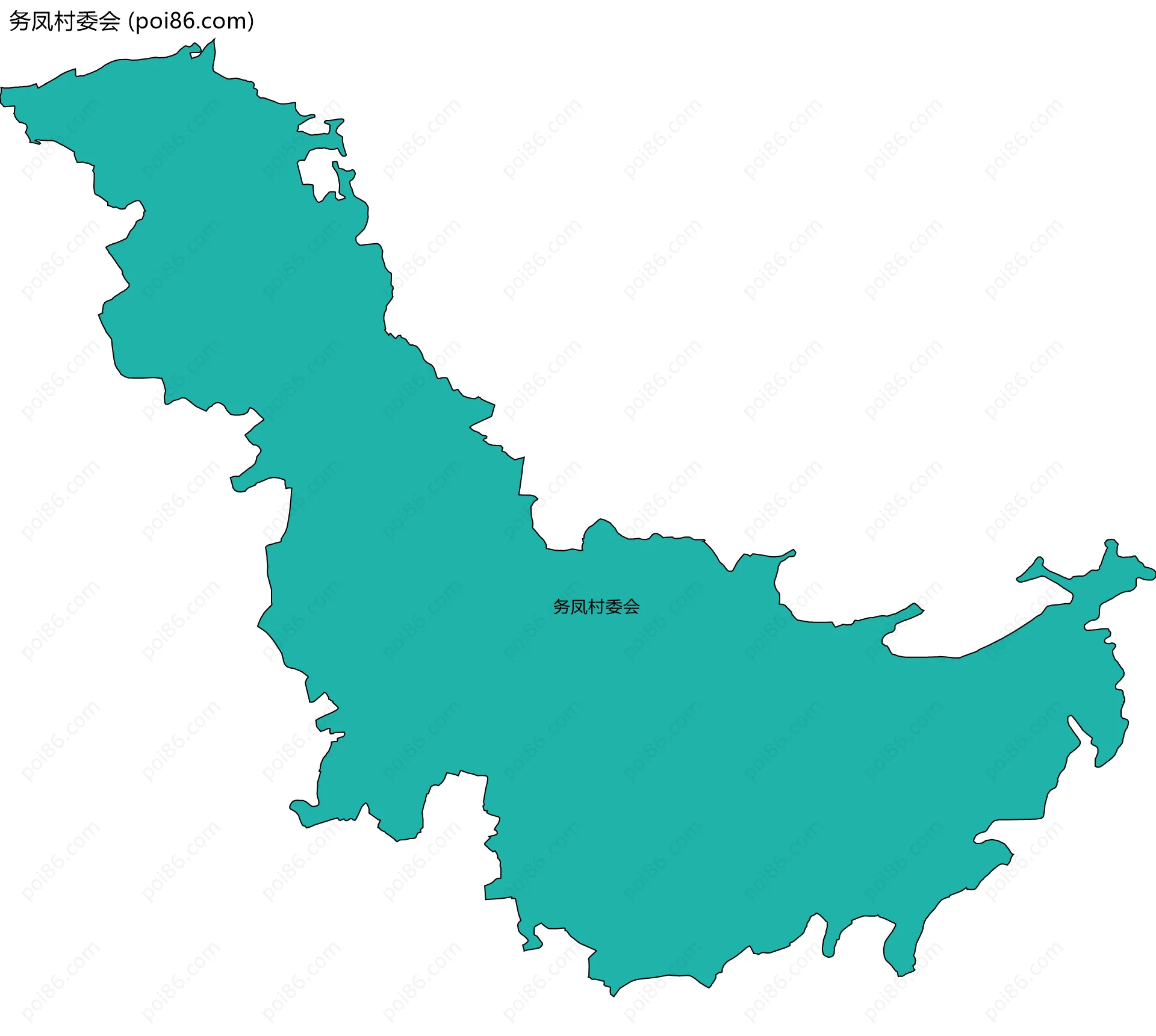 务凤村委会边界地图