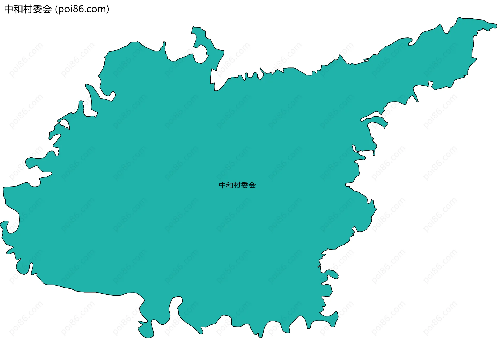 中和村委会边界地图