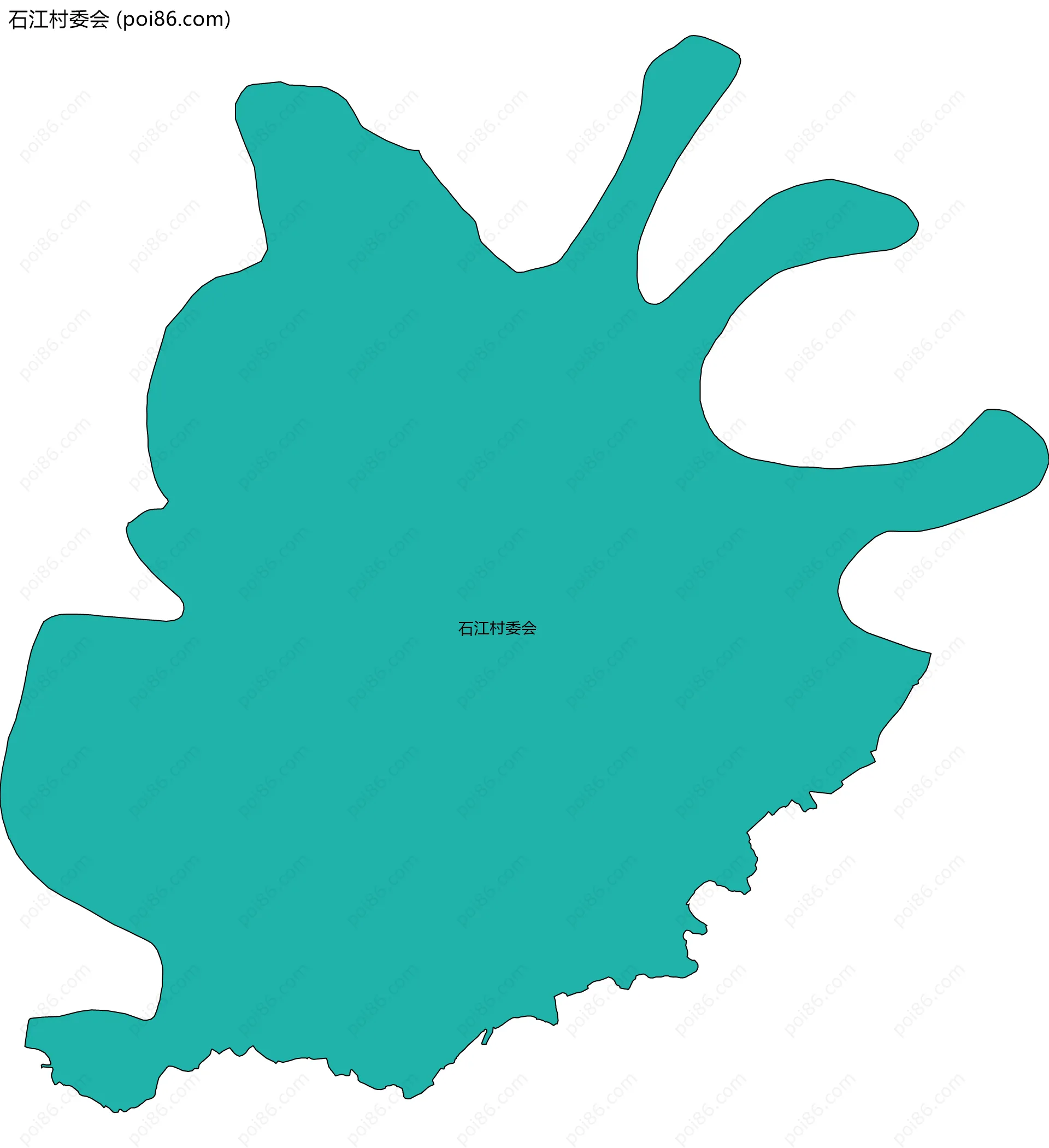 石江村委会边界地图