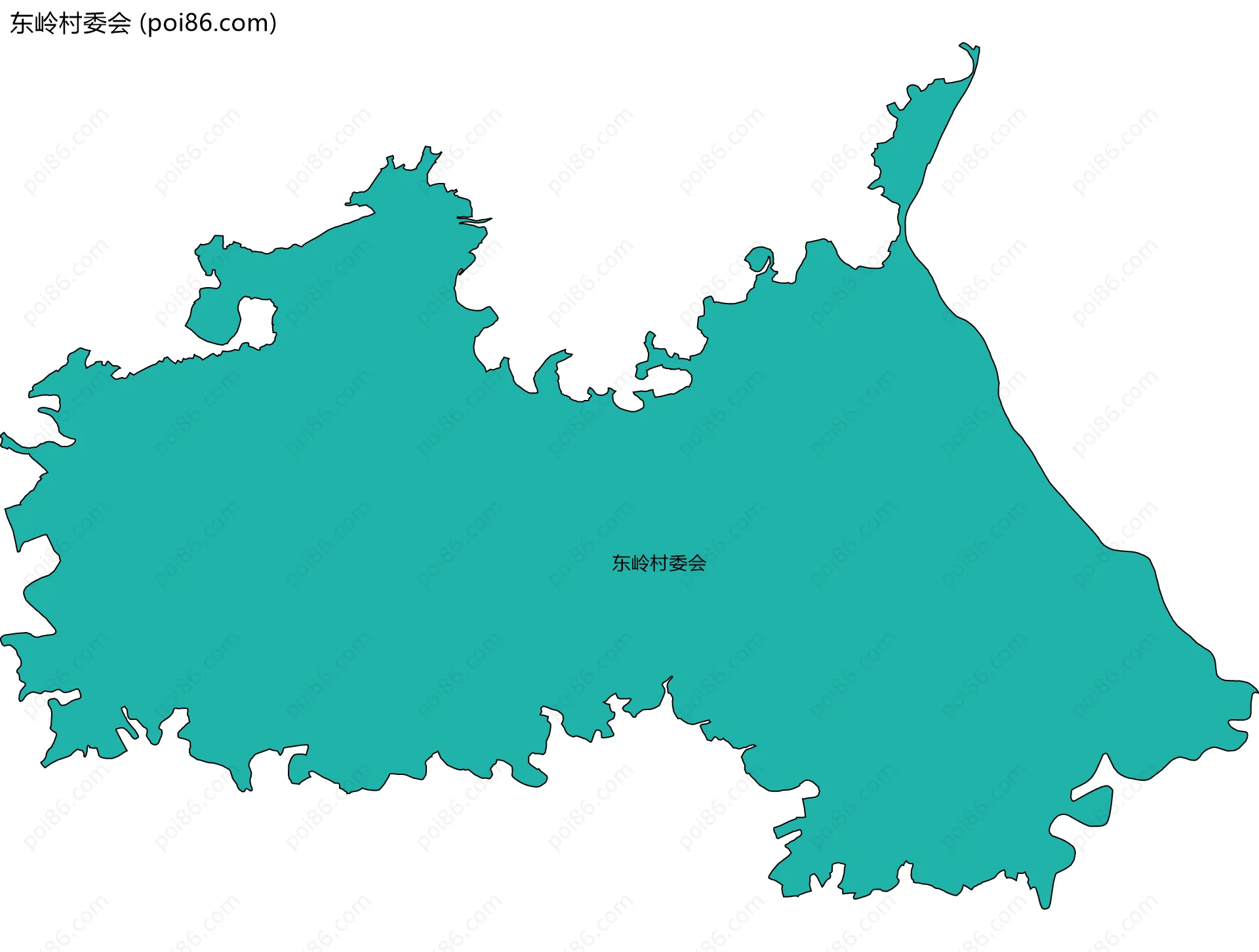 东岭村委会边界地图