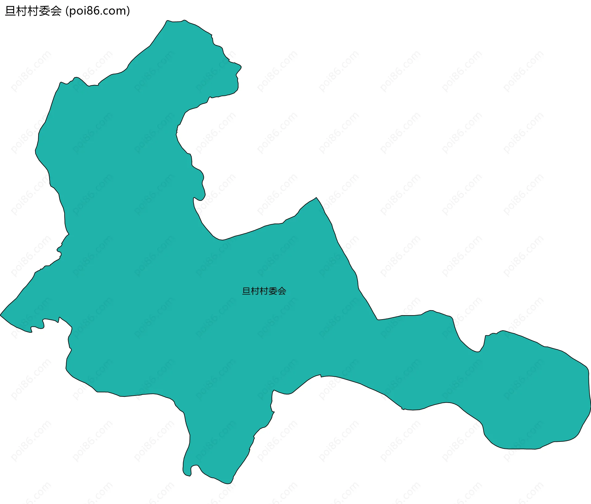 旦村村委会边界地图