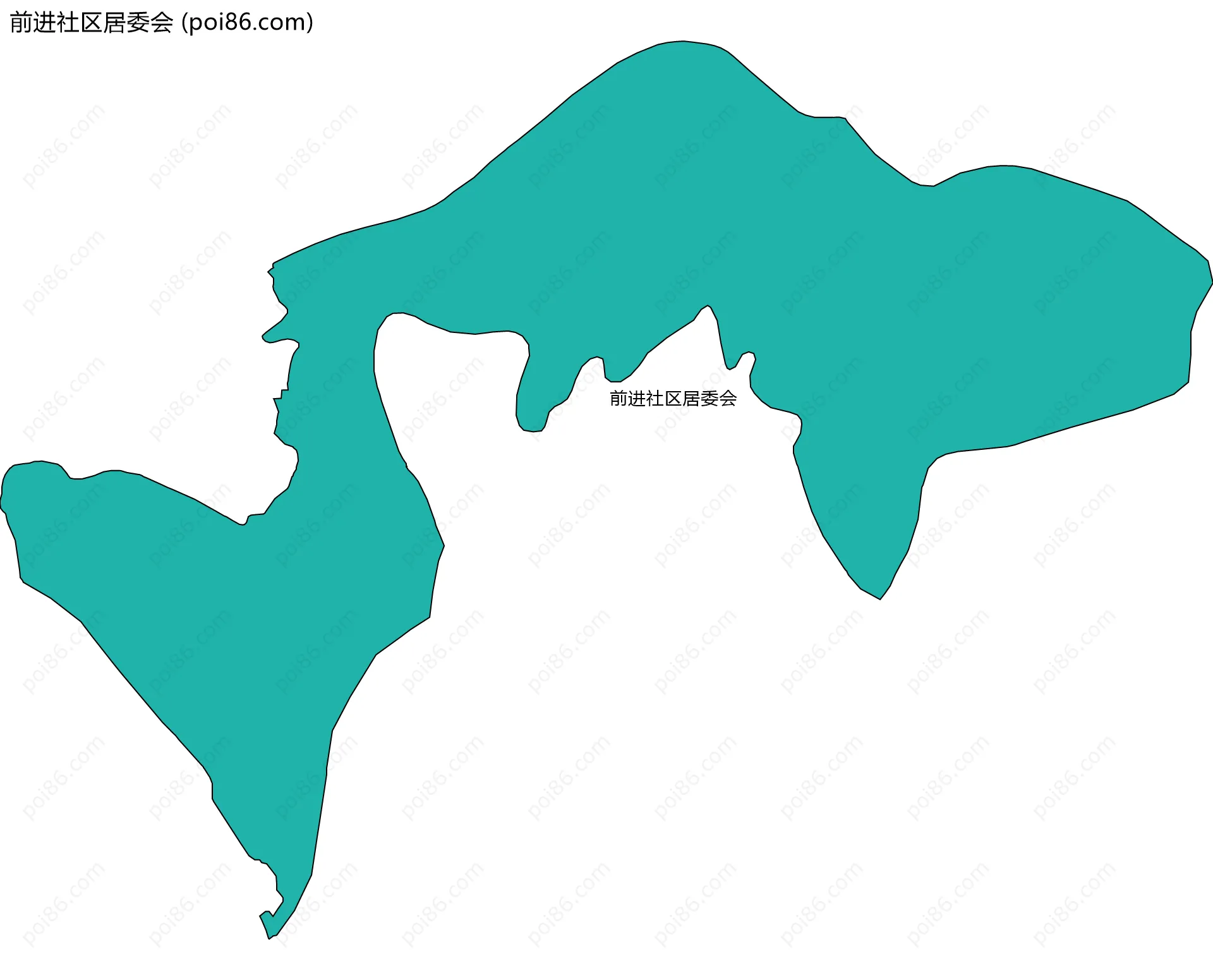 前进社区居委会边界地图