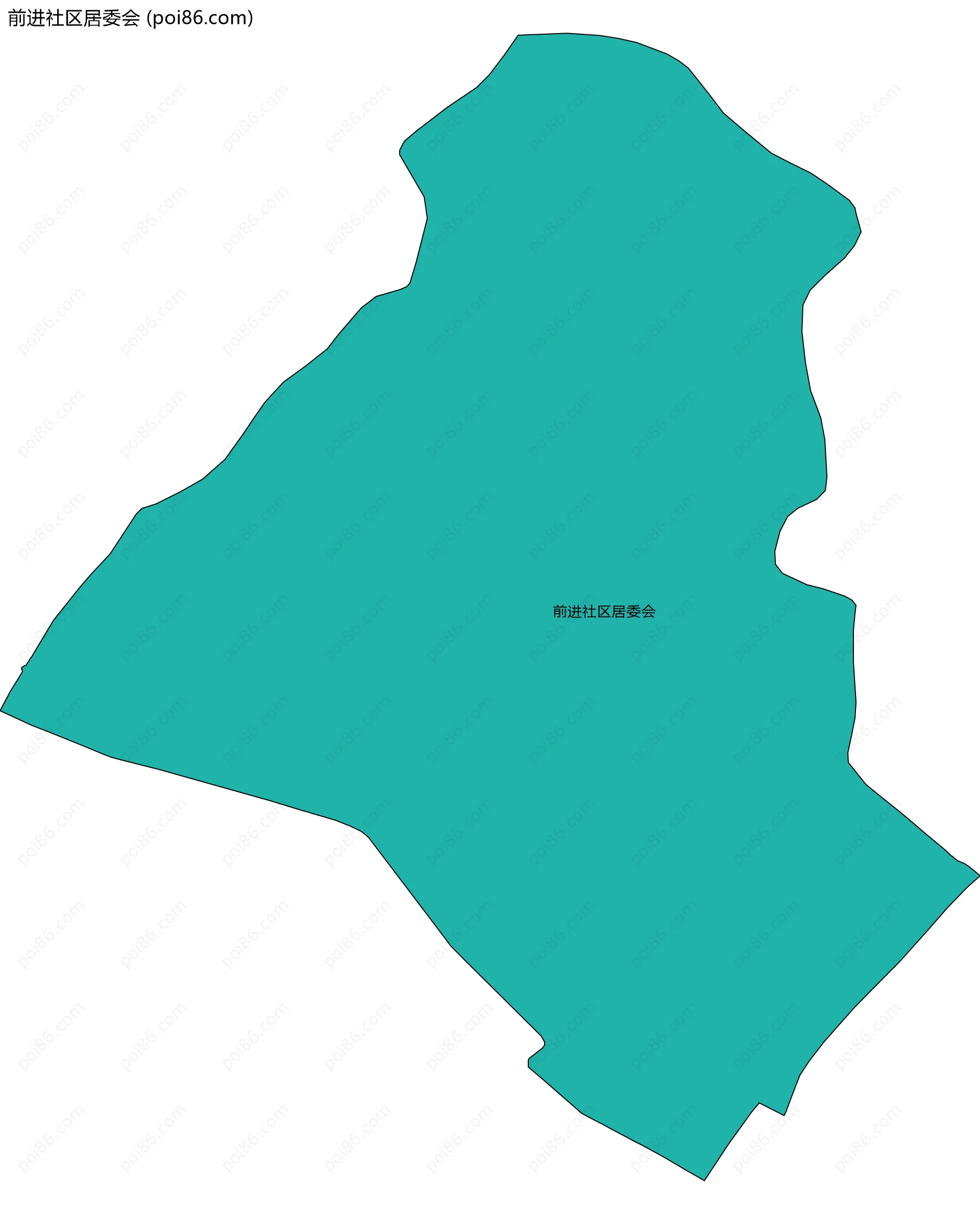 前进社区居委会边界地图