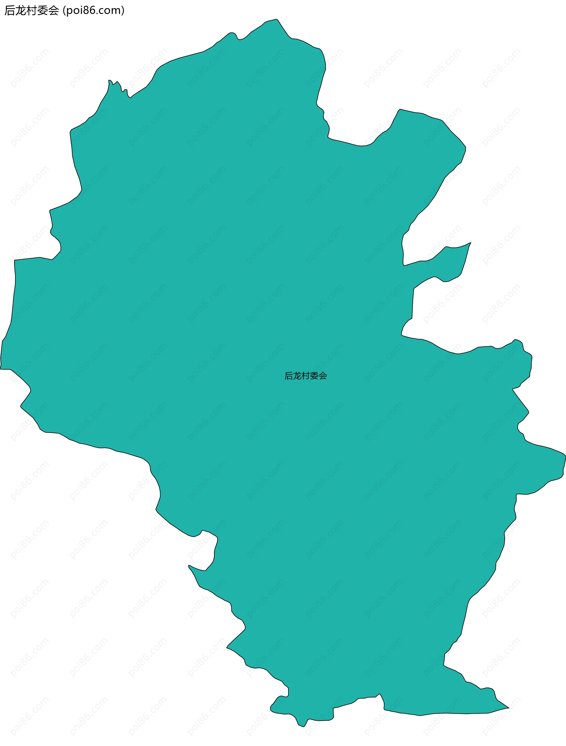 后龙村委会边界地图