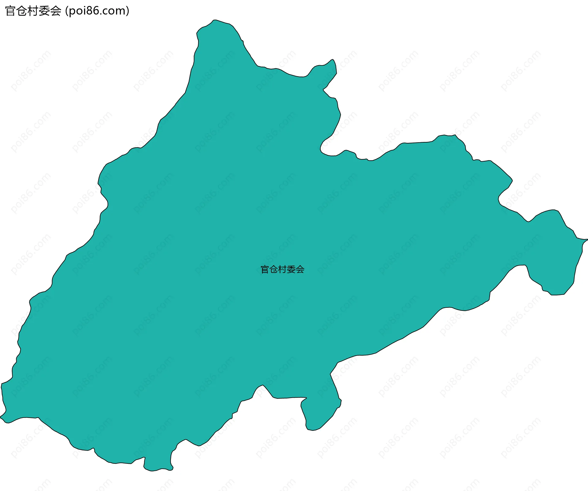 官仓村委会边界地图