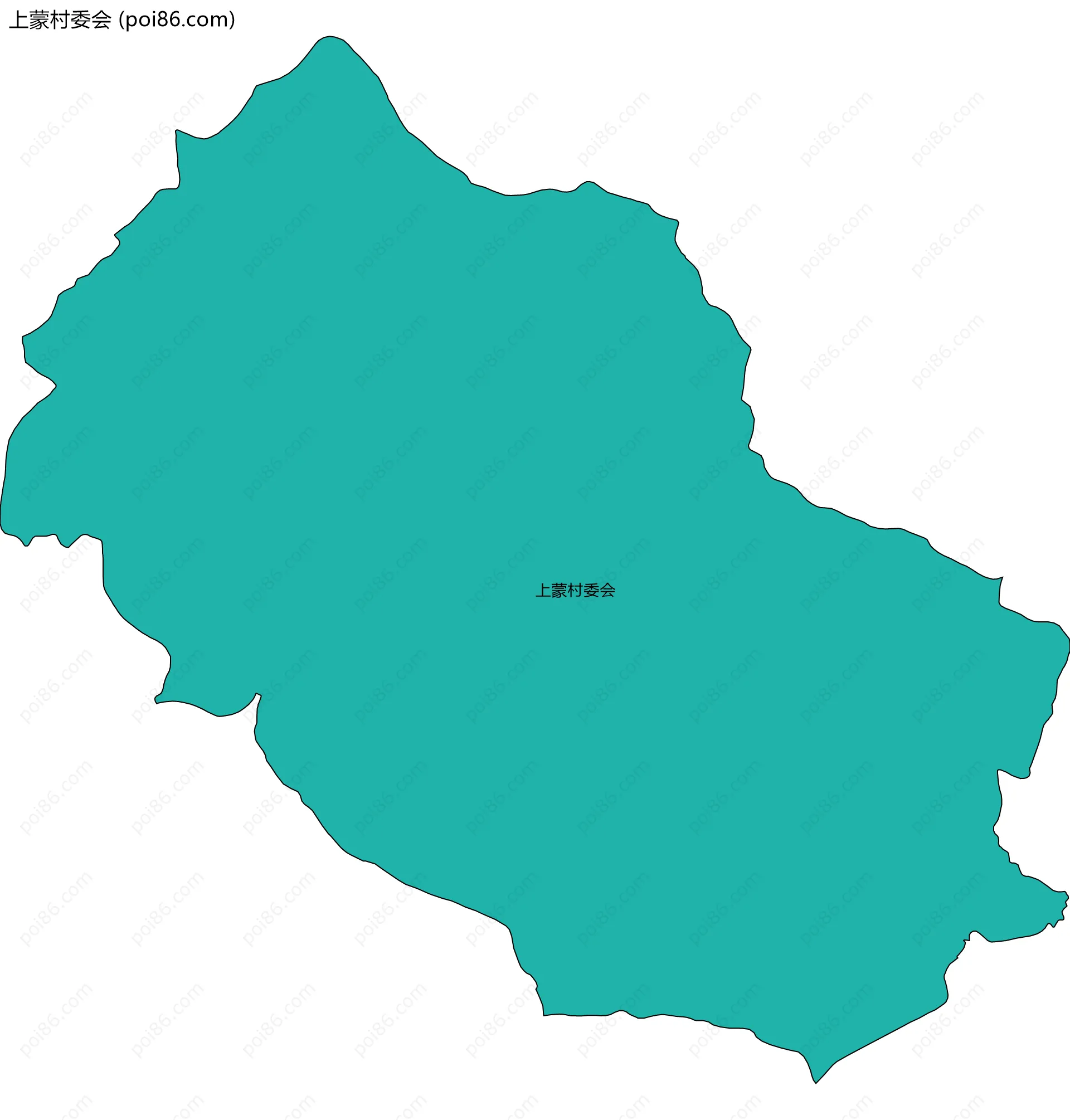 上蒙村委会边界地图