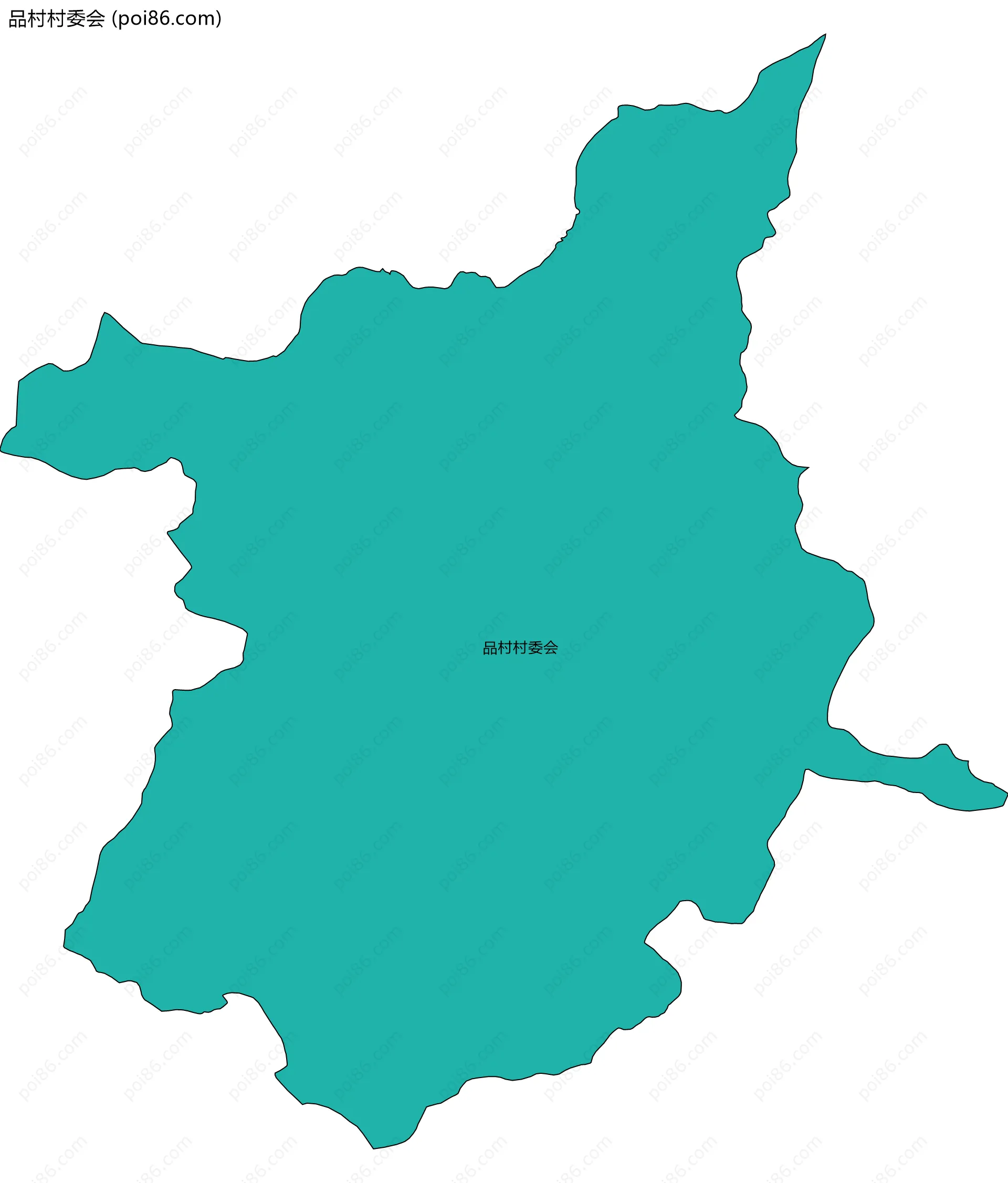 品村村委会边界地图