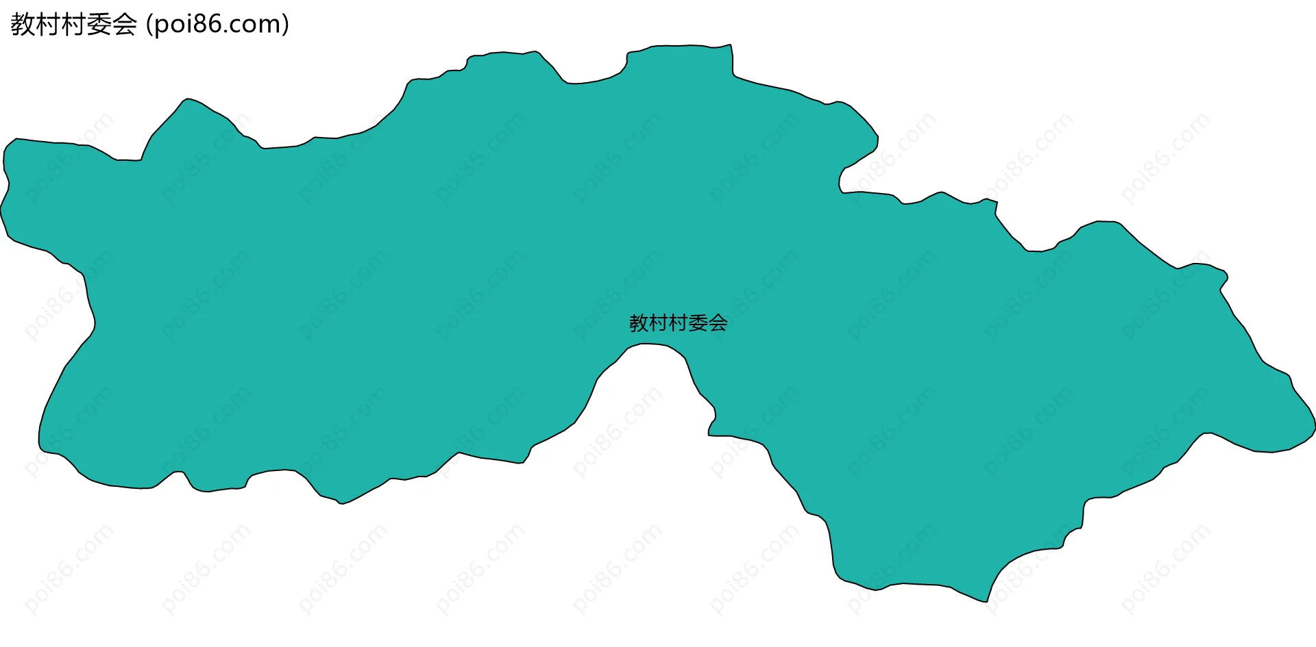 教村村委会边界地图