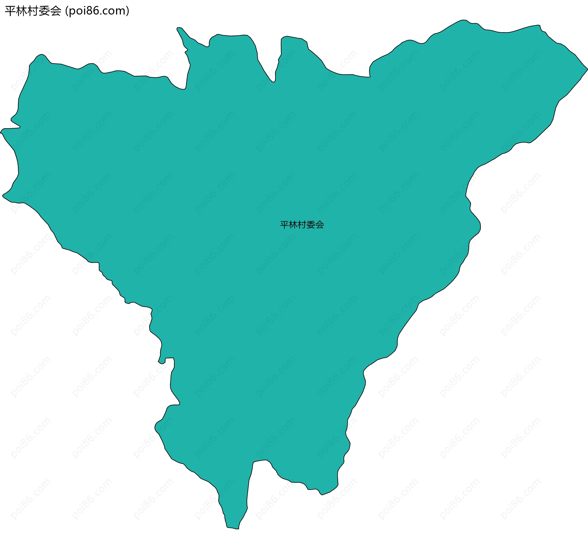 平林村委会边界地图