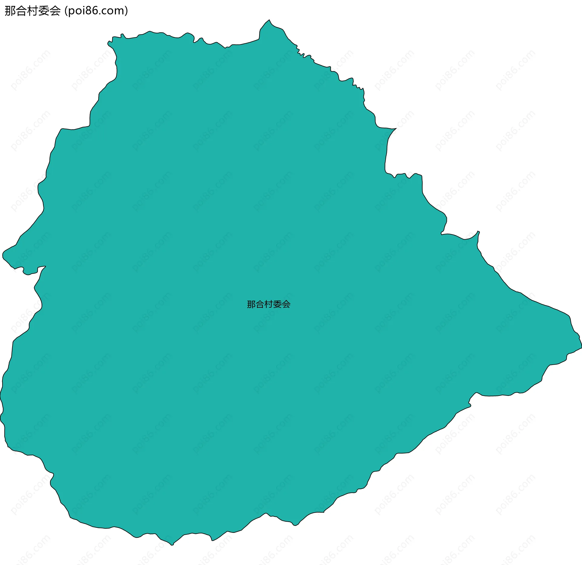 那合村委会边界地图