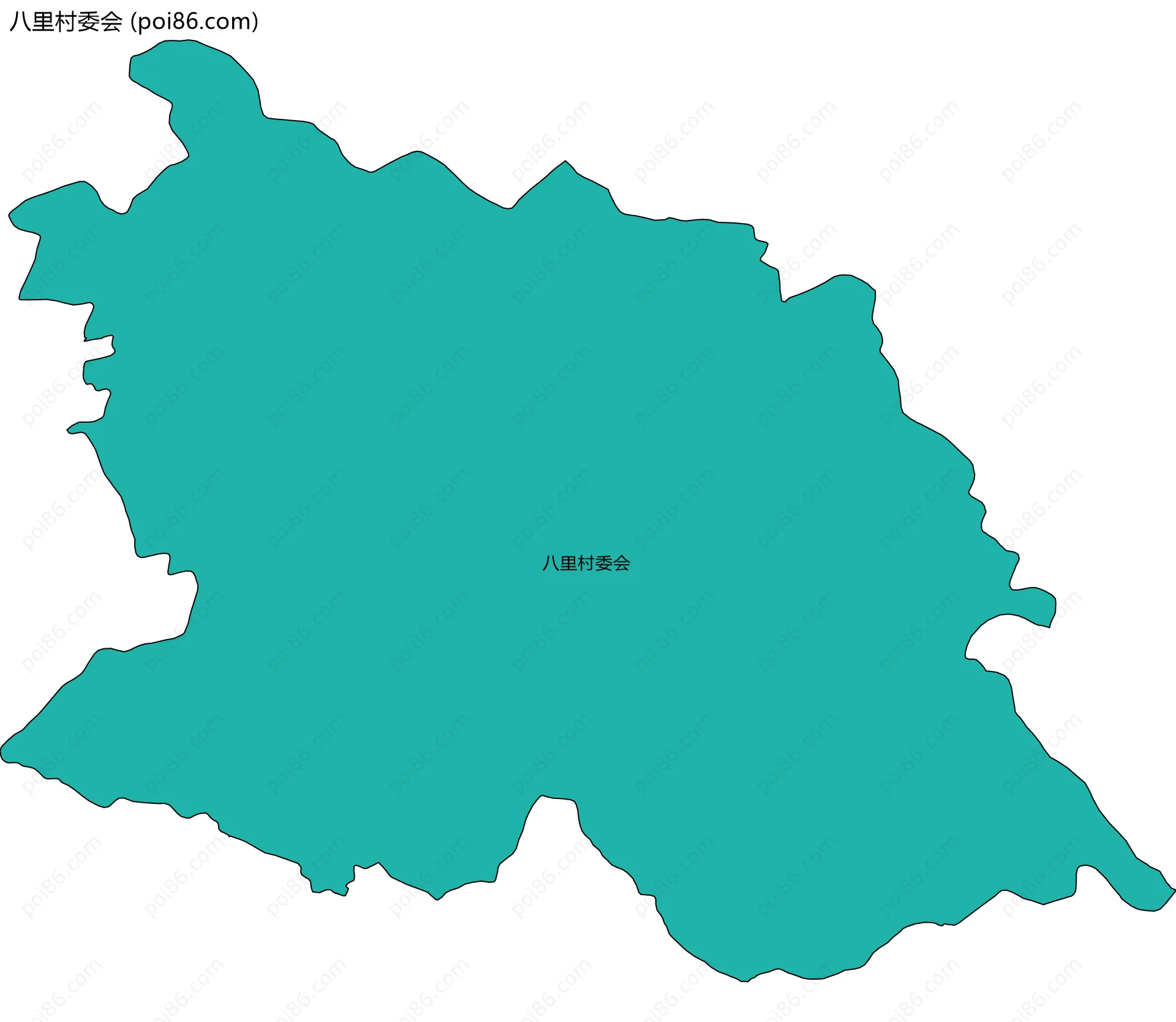 八里村委会边界地图