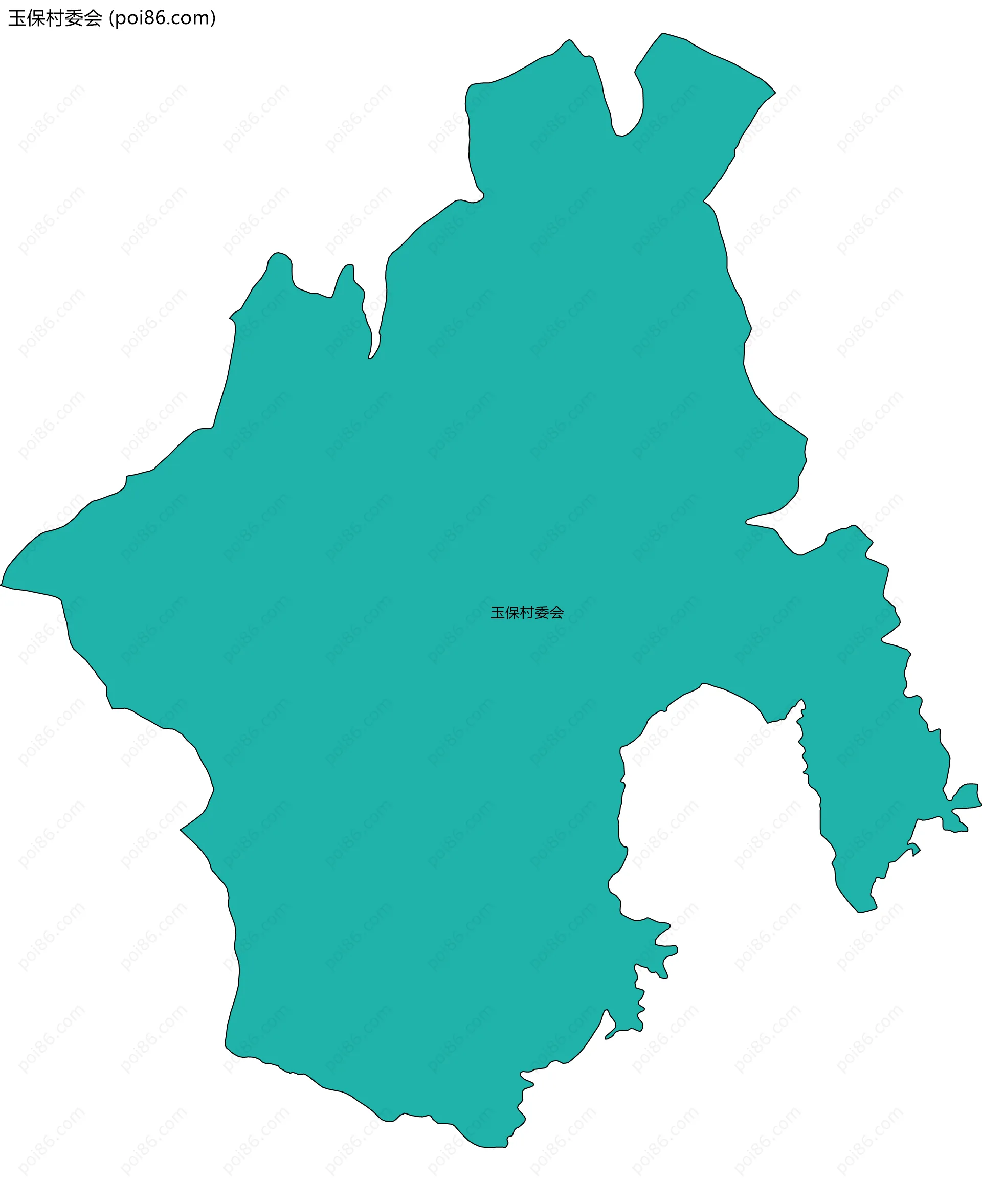 玉保村委会边界地图