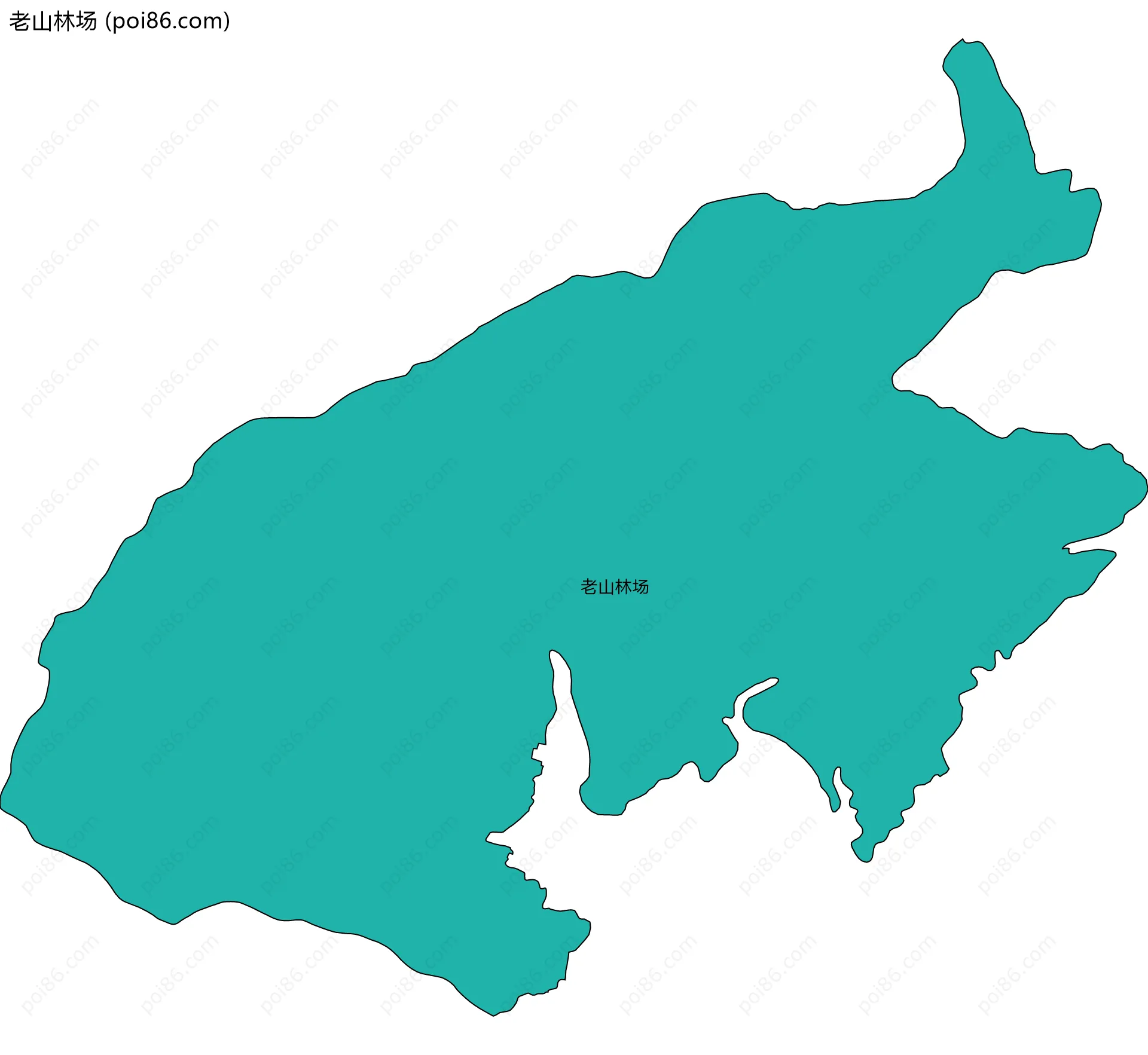 老山林场边界地图