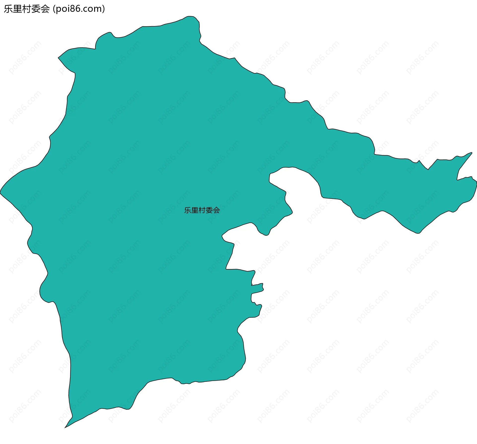 乐里村委会边界地图