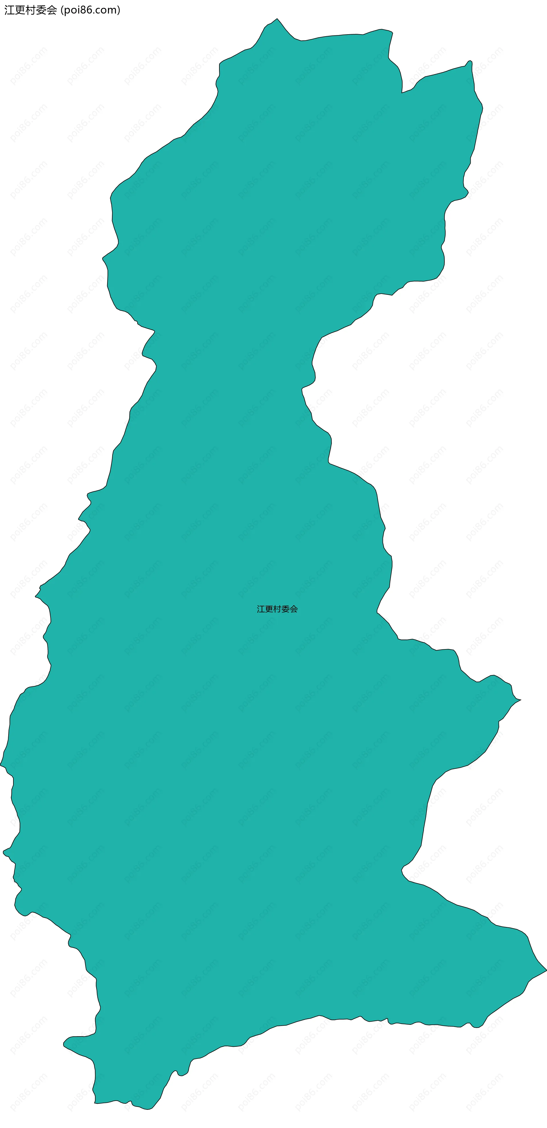 江更村委会边界地图