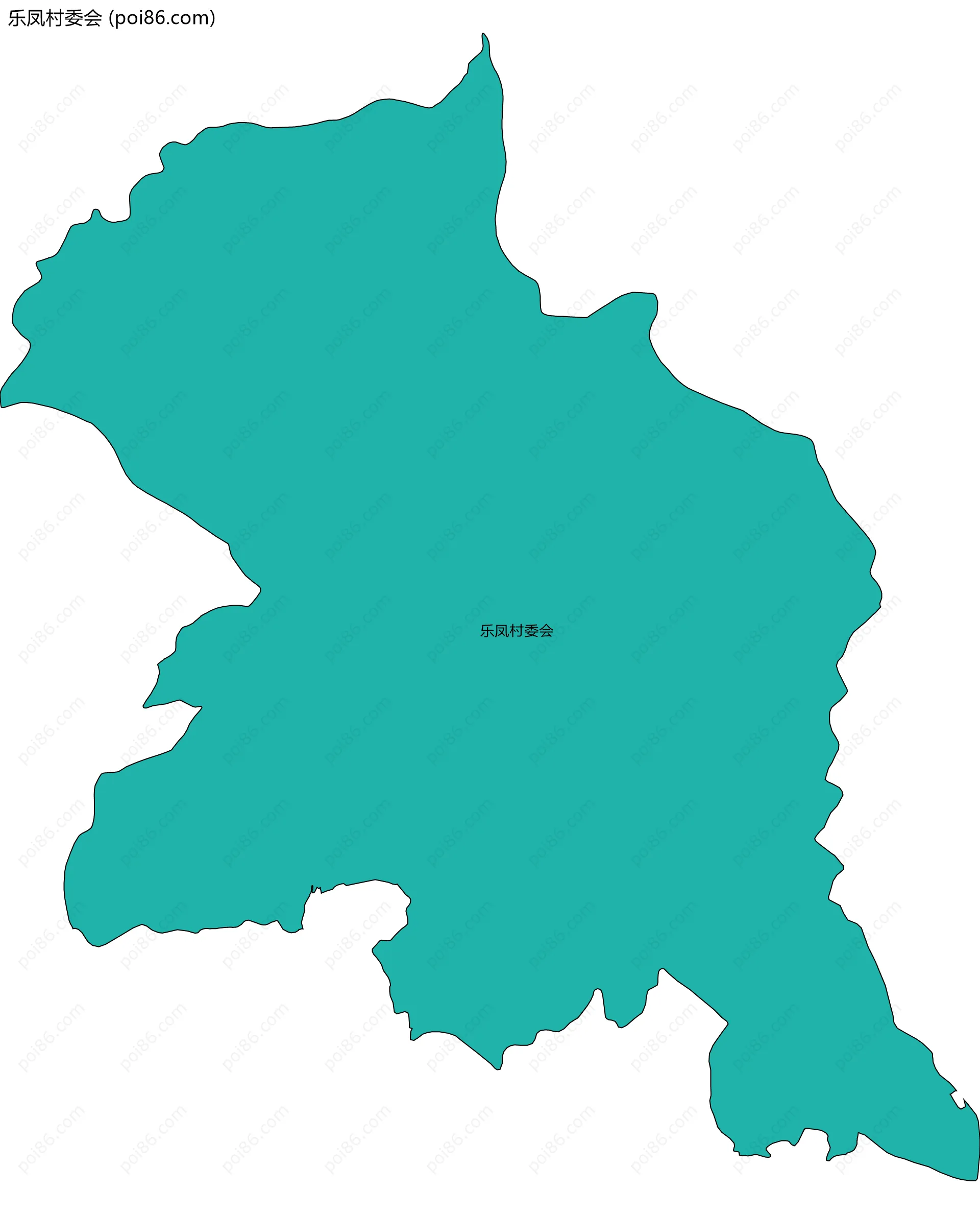 乐凤村委会边界地图