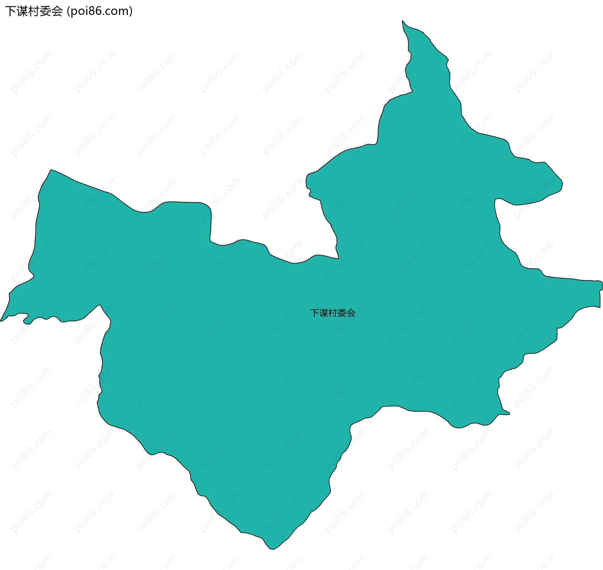 下谋村委会边界地图