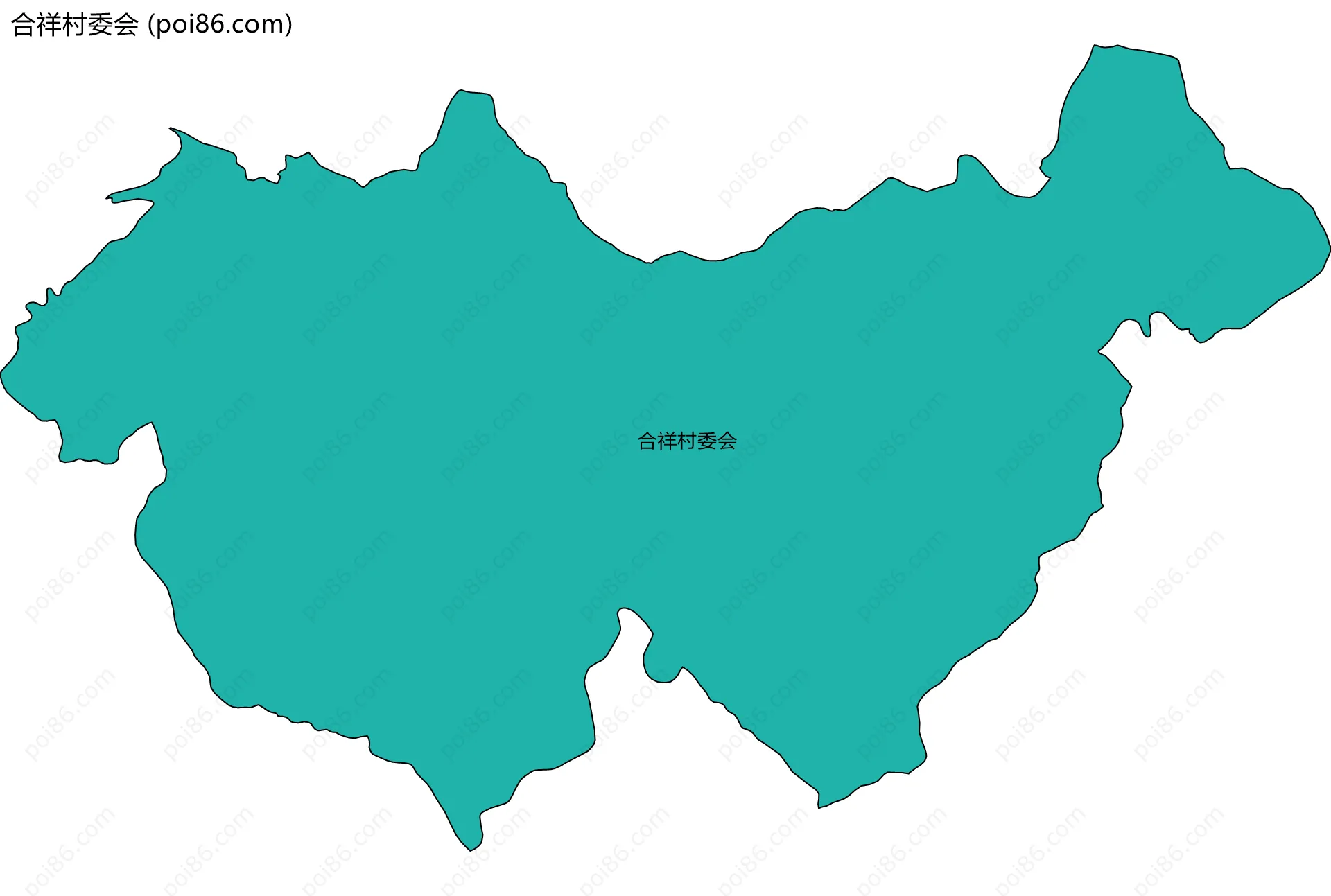 合祥村委会边界地图