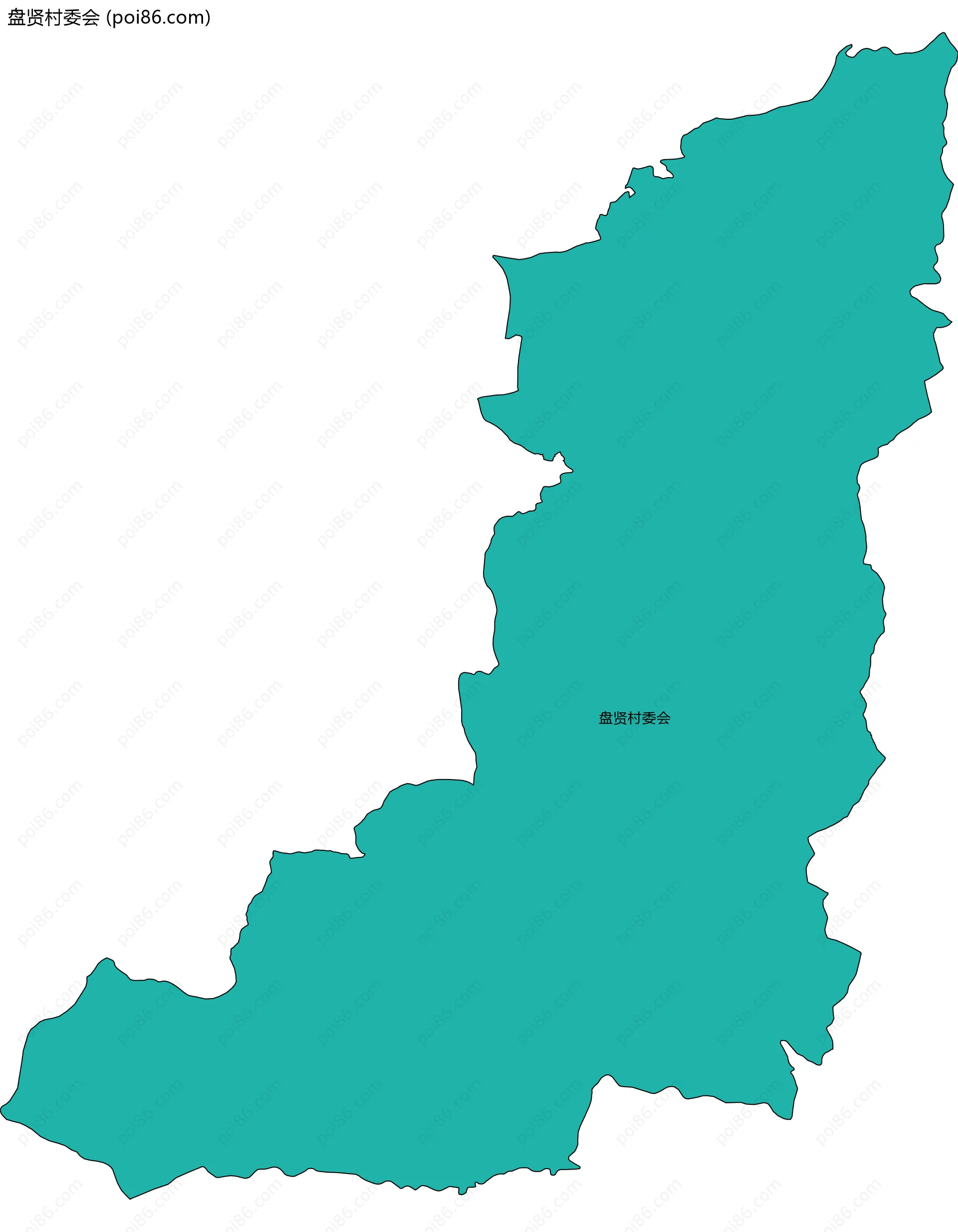 盘贤村委会边界地图