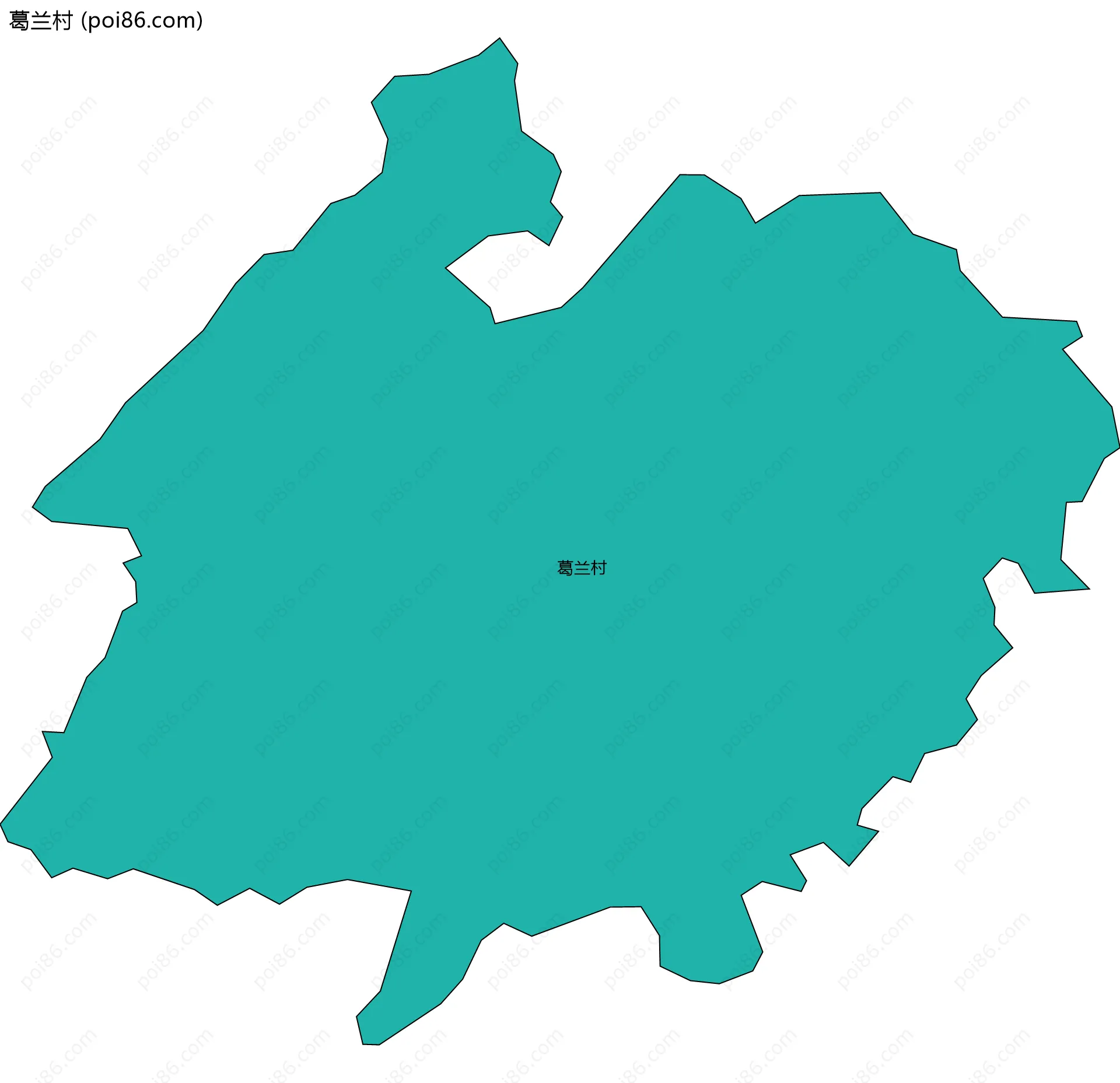 葛兰村边界地图