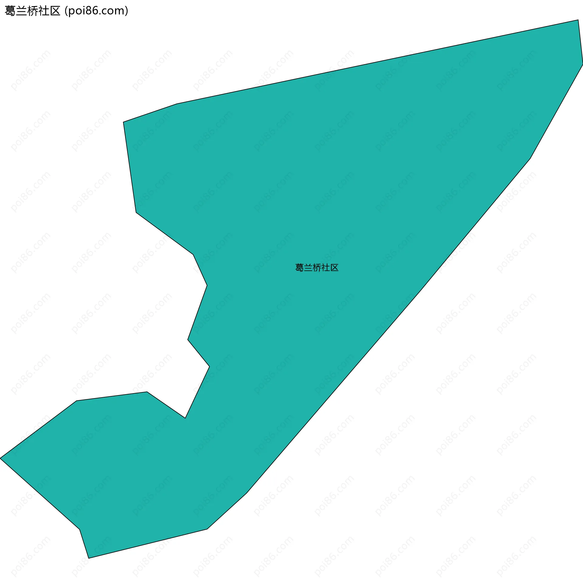 葛兰桥社区边界地图