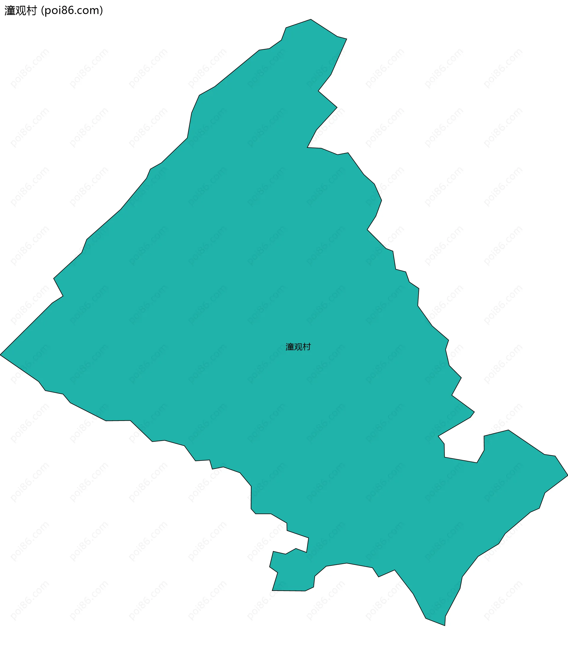 潼观村边界地图