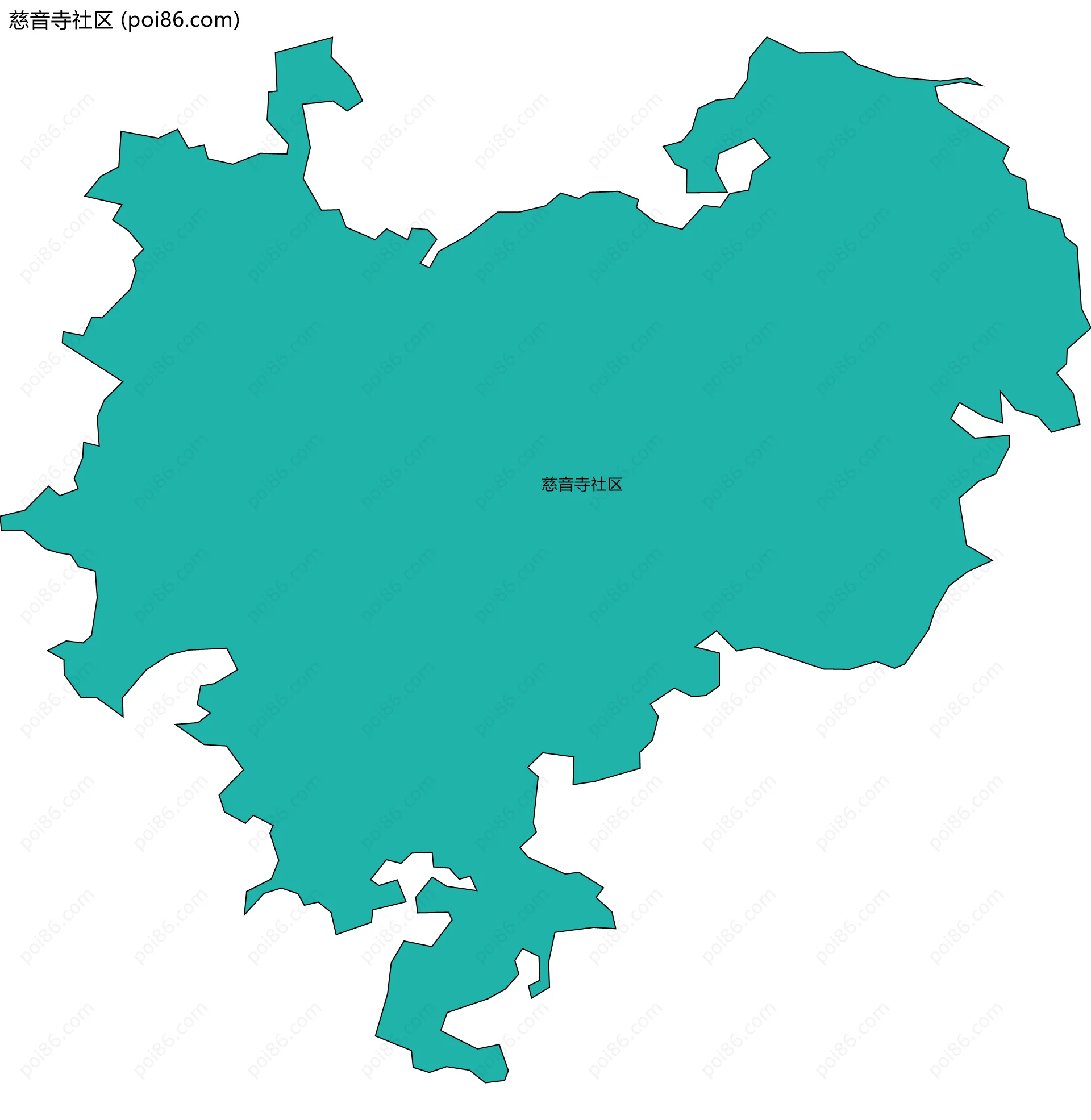慈音寺社区边界地图