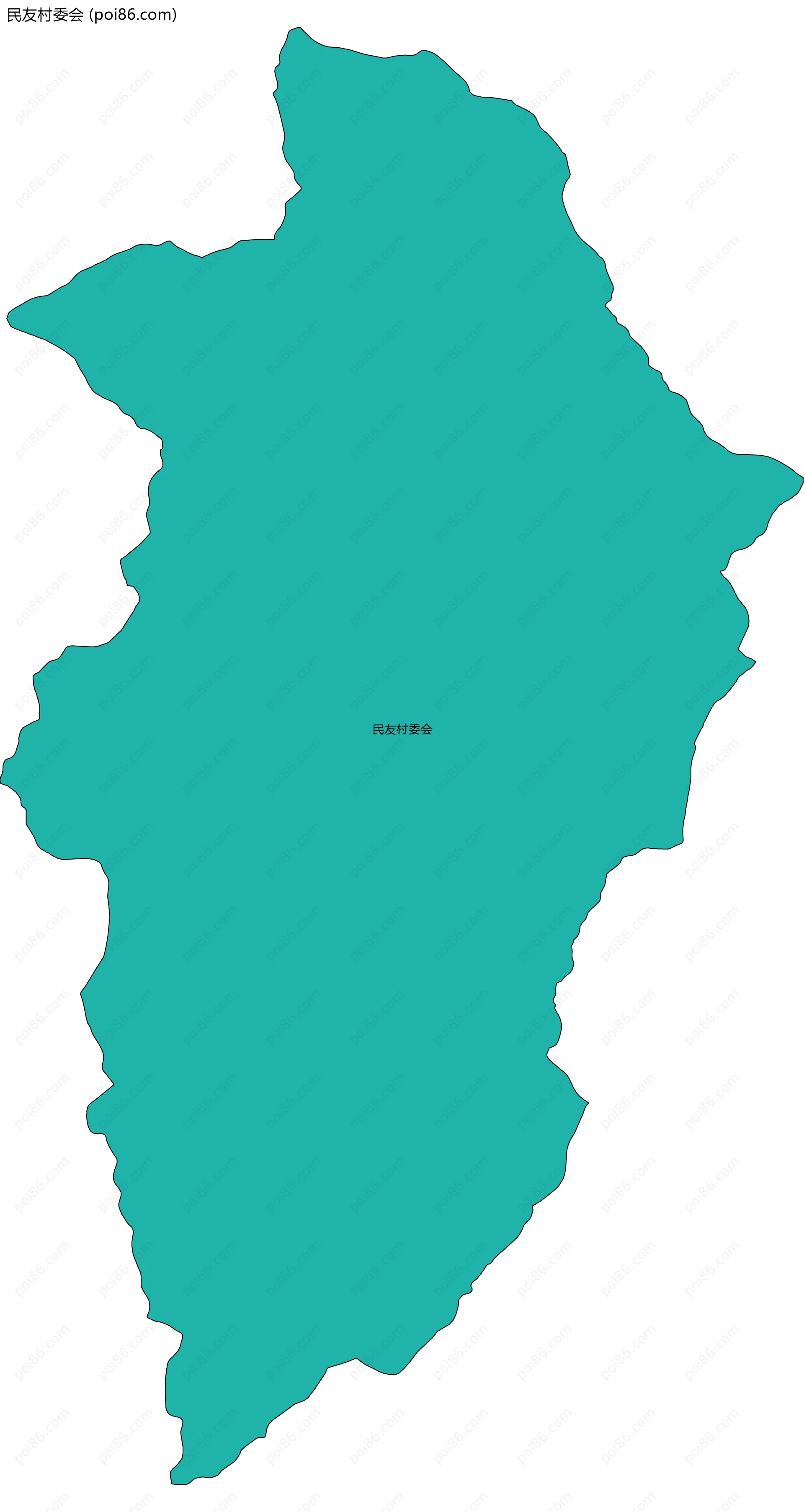 民友村委会边界地图