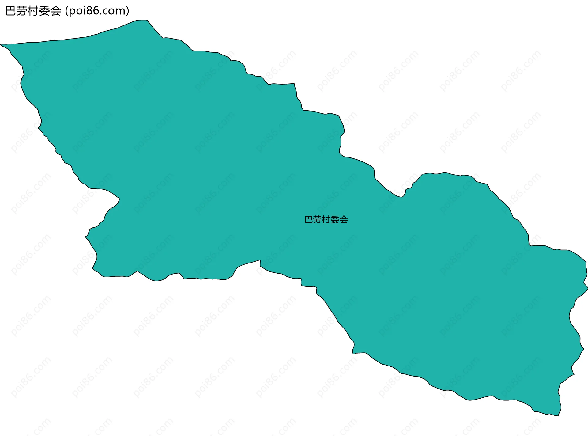 巴劳村委会边界地图