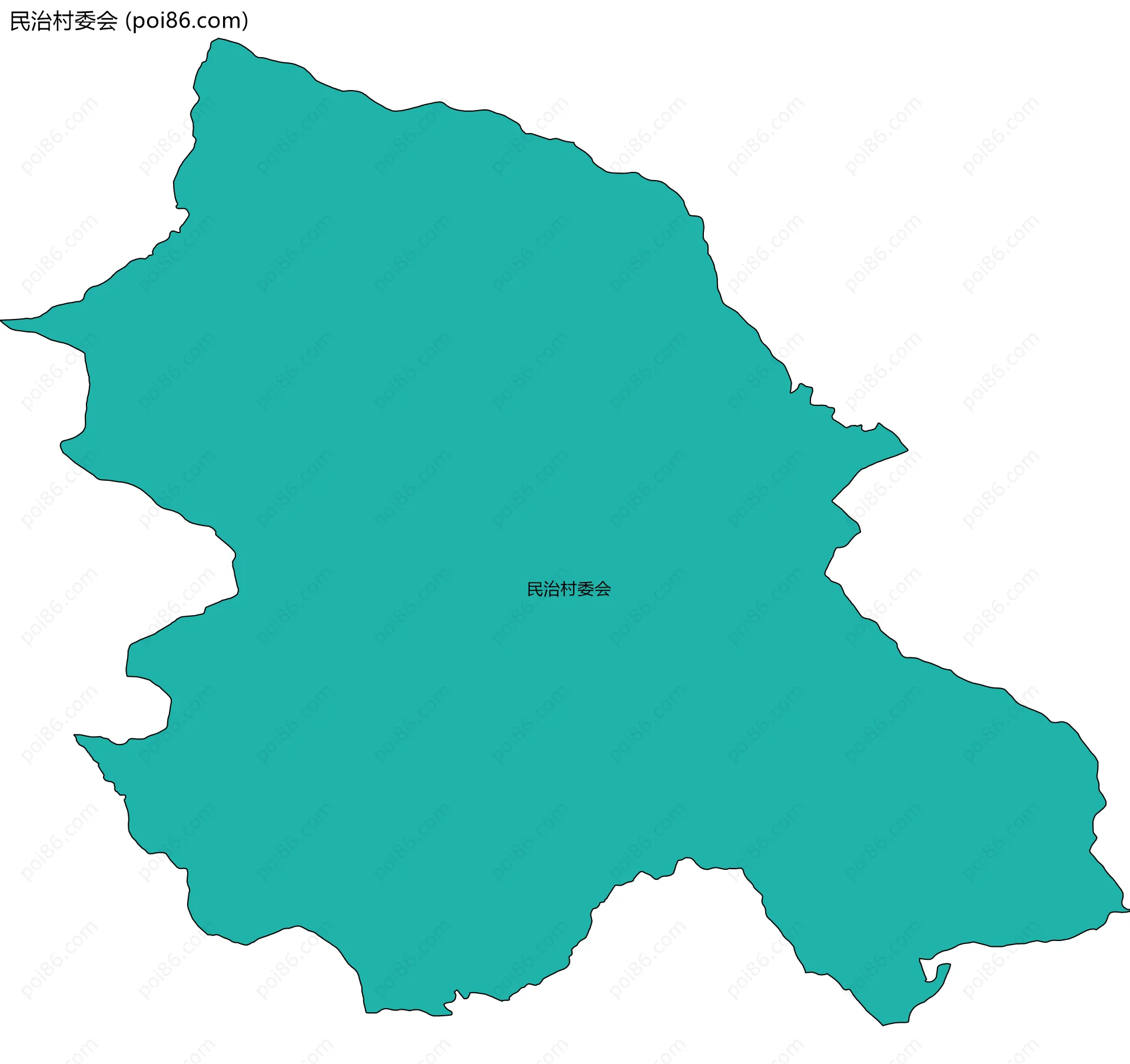 民治村委会边界地图