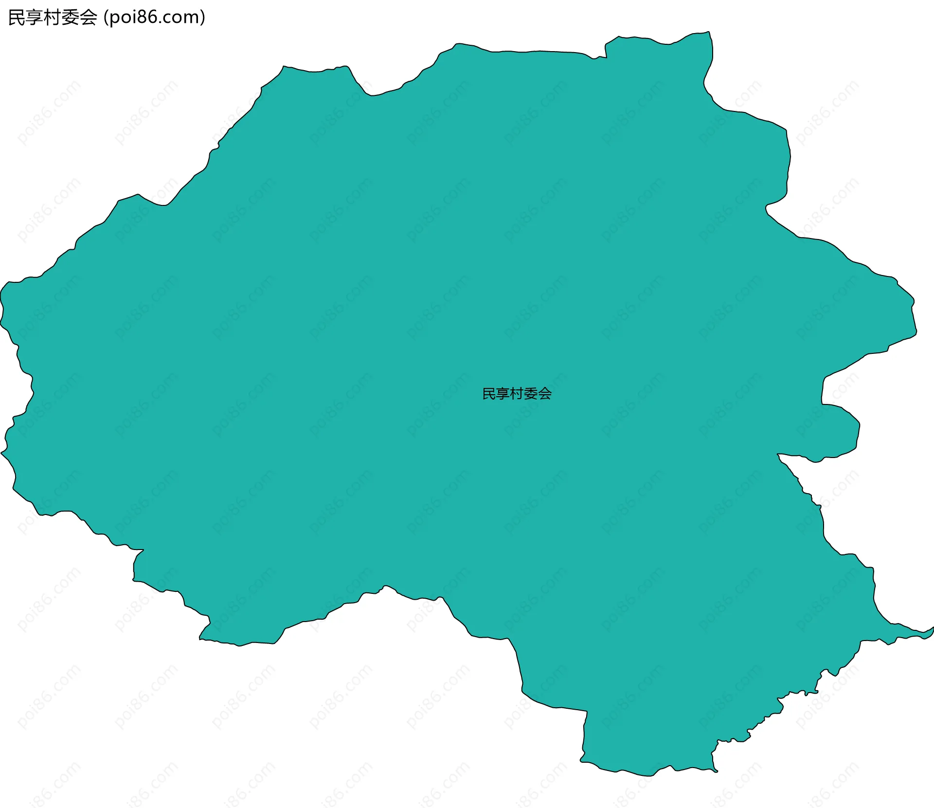 民享村委会边界地图