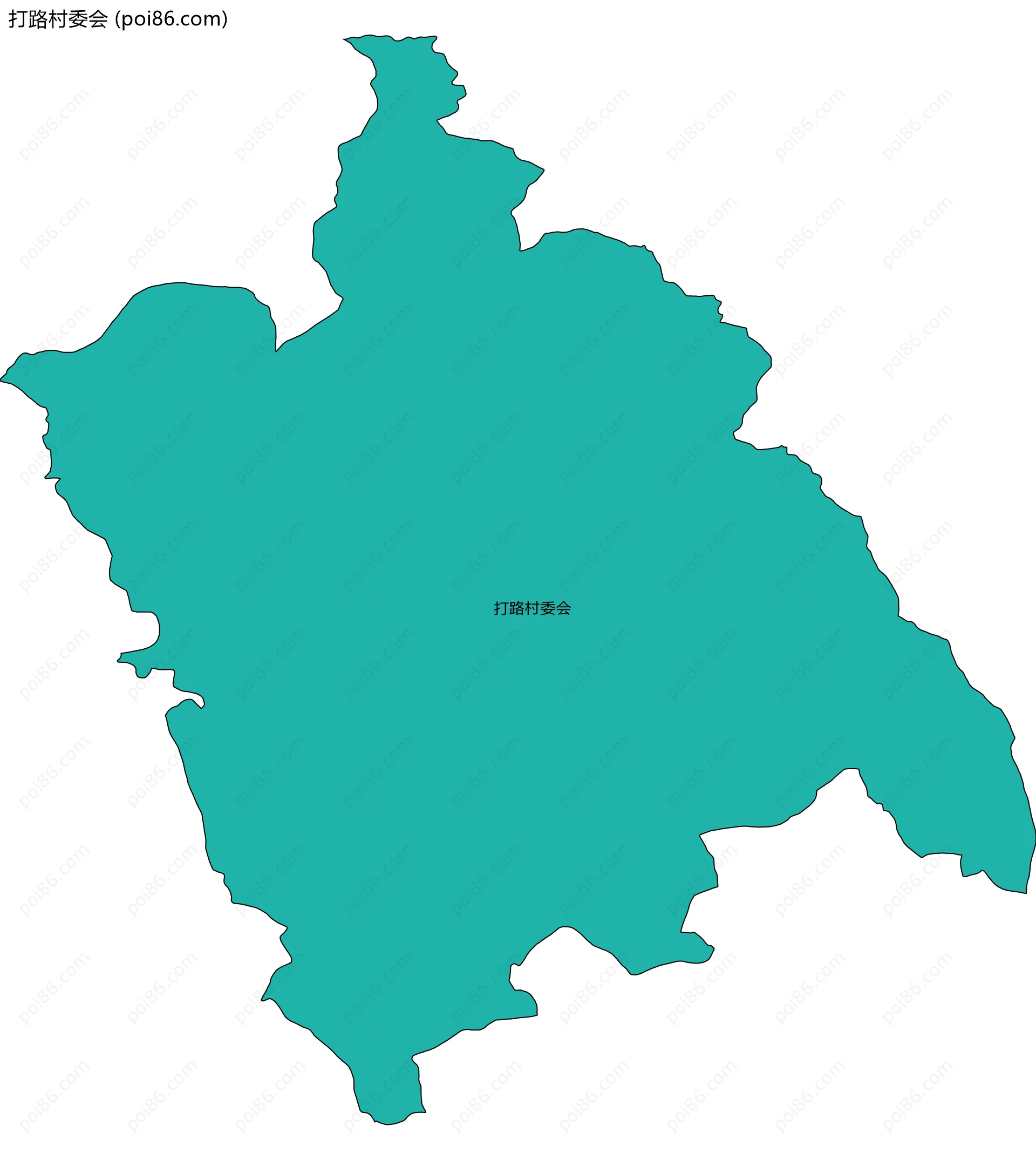 打路村委会边界地图
