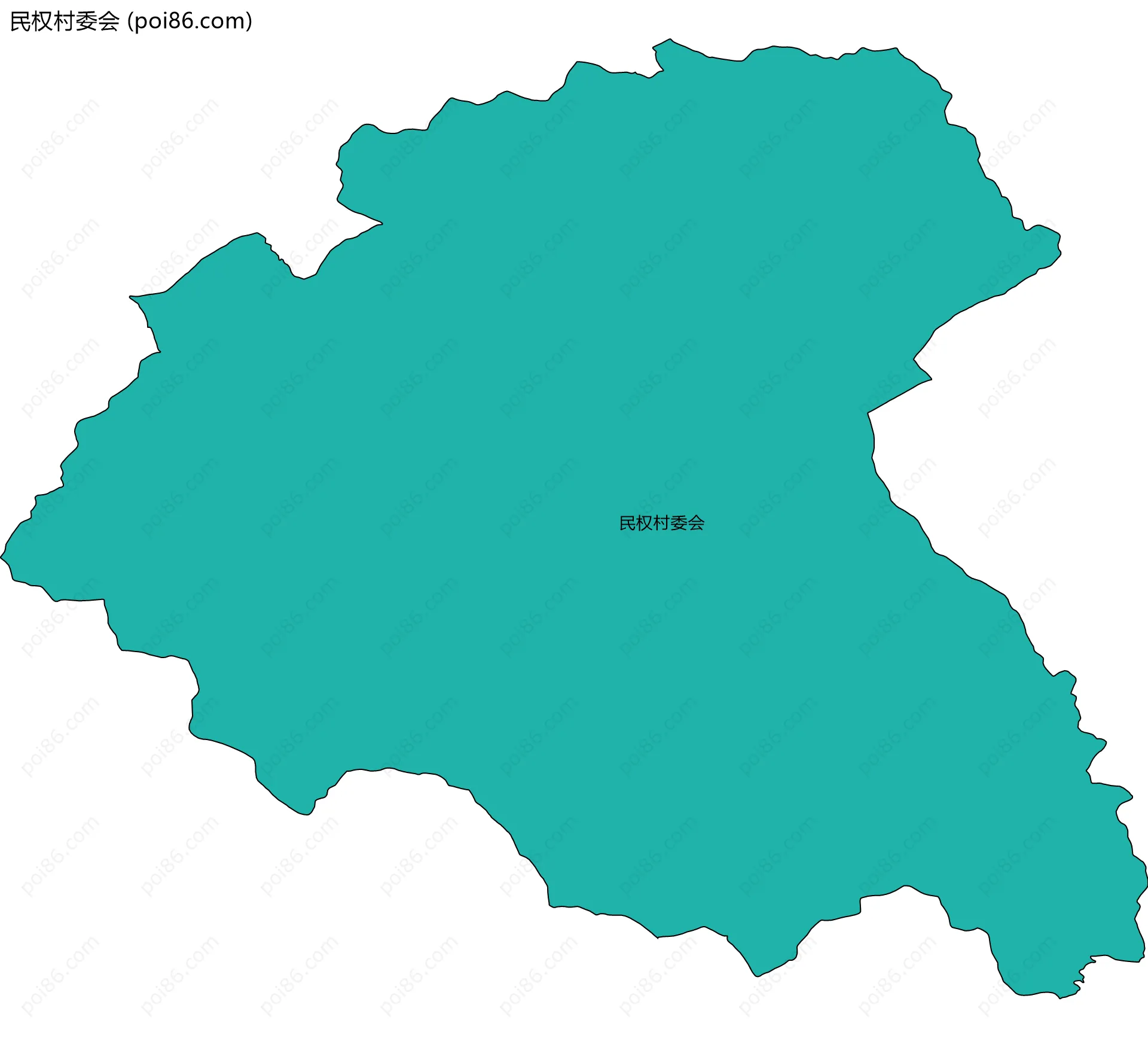 民权村委会边界地图