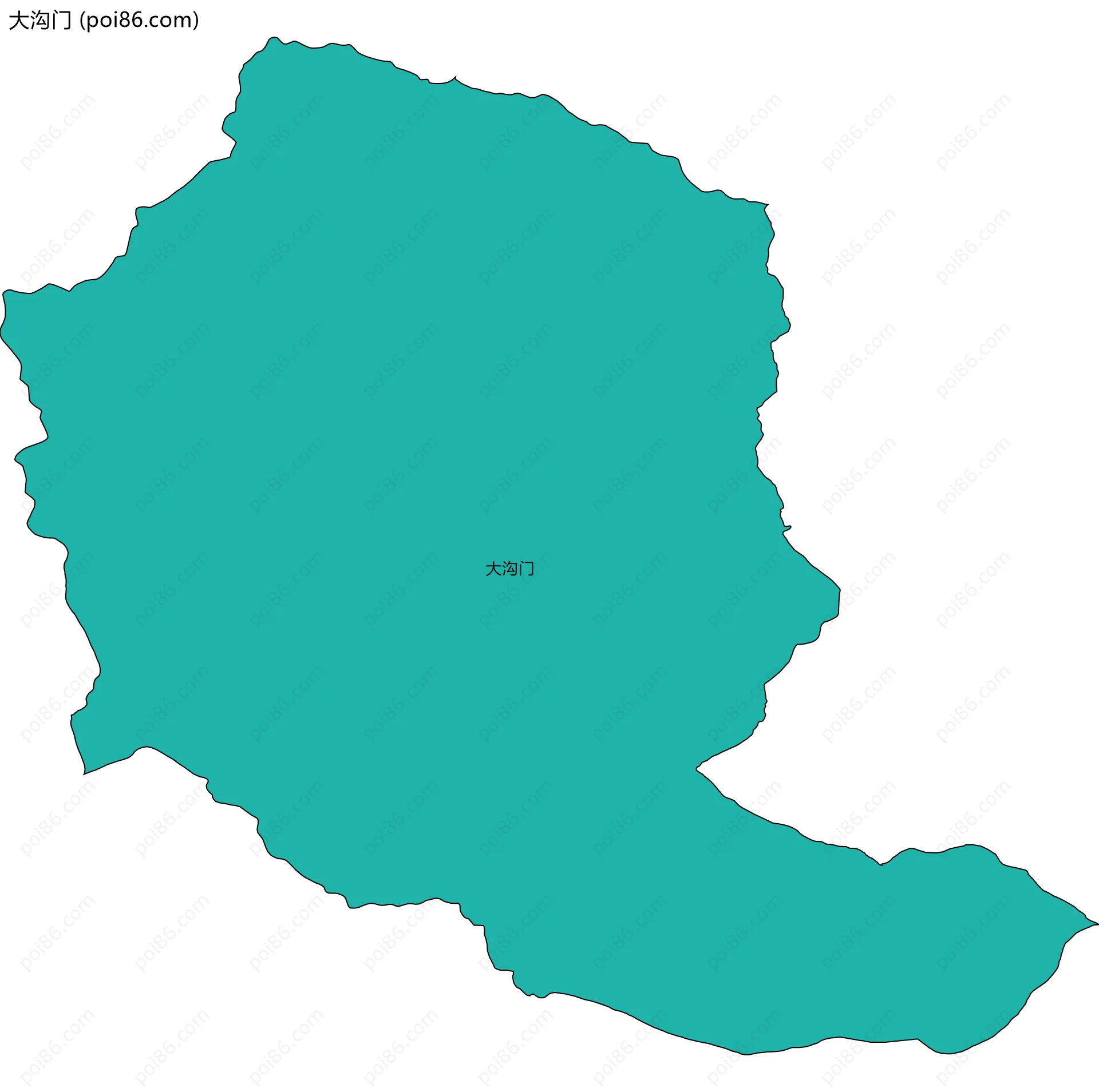 大沟门边界地图