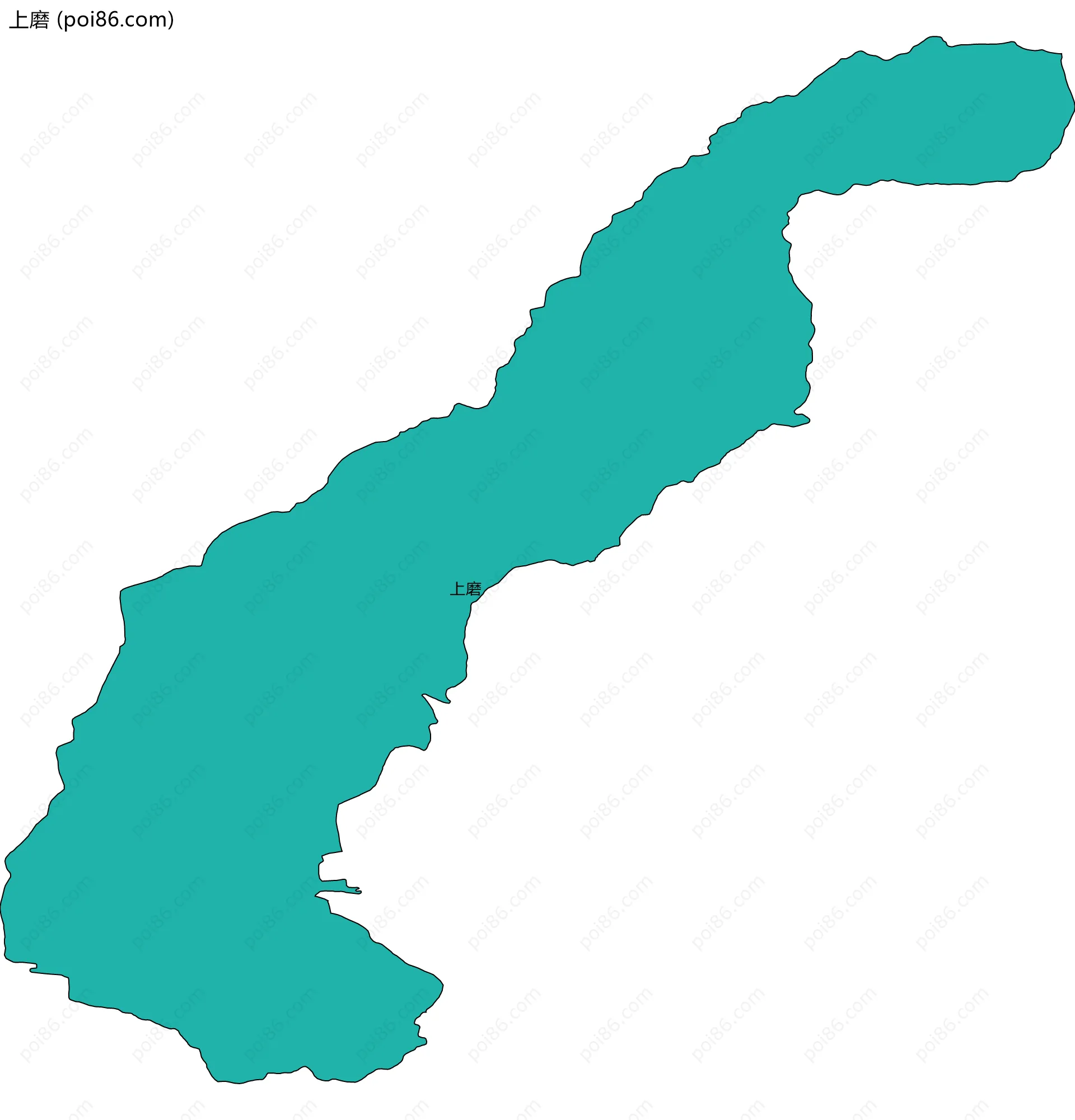 上磨边界地图
