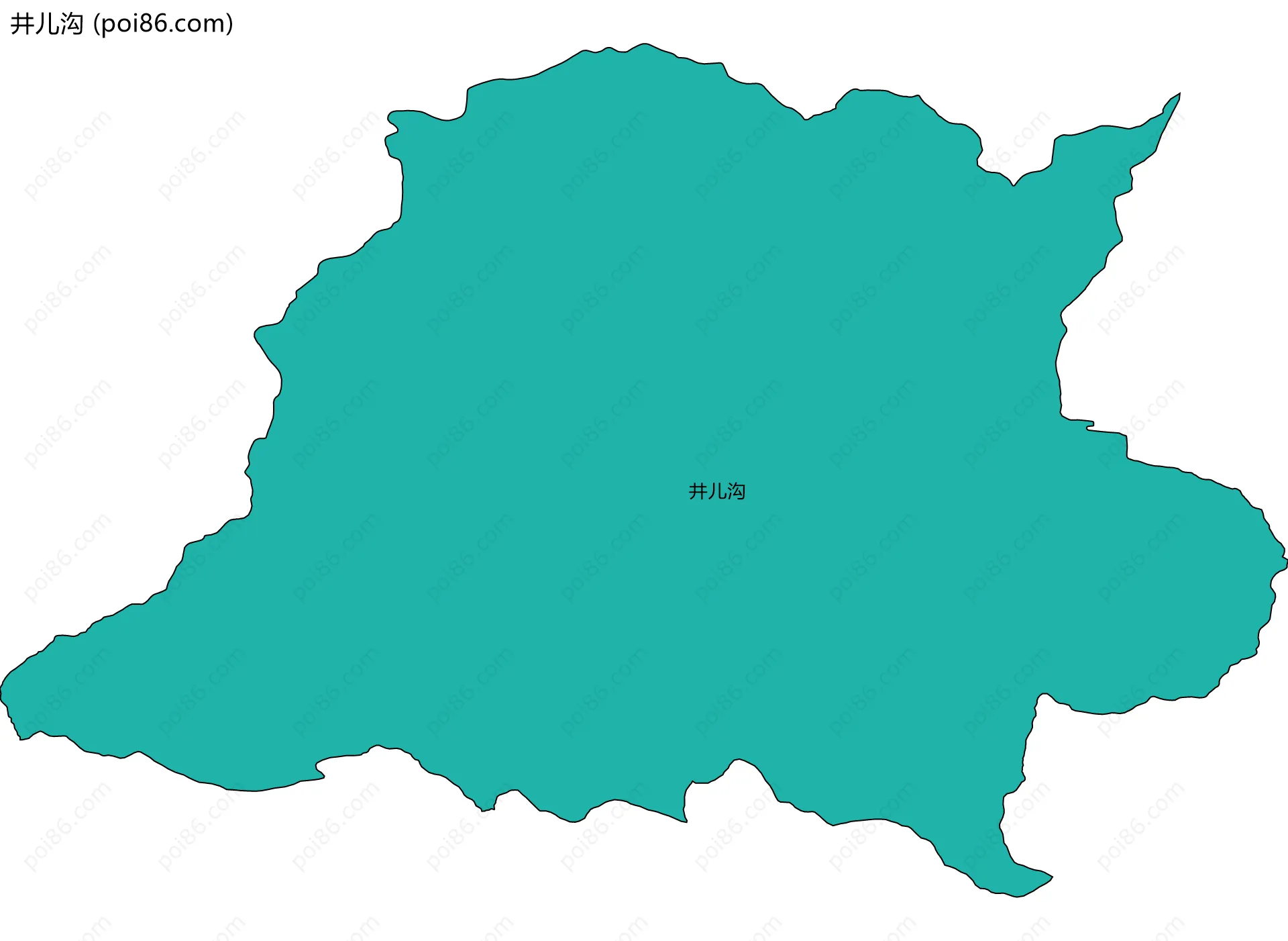 井儿沟边界地图