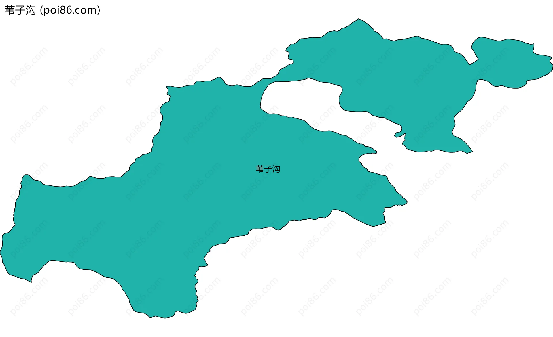 苇子沟边界地图