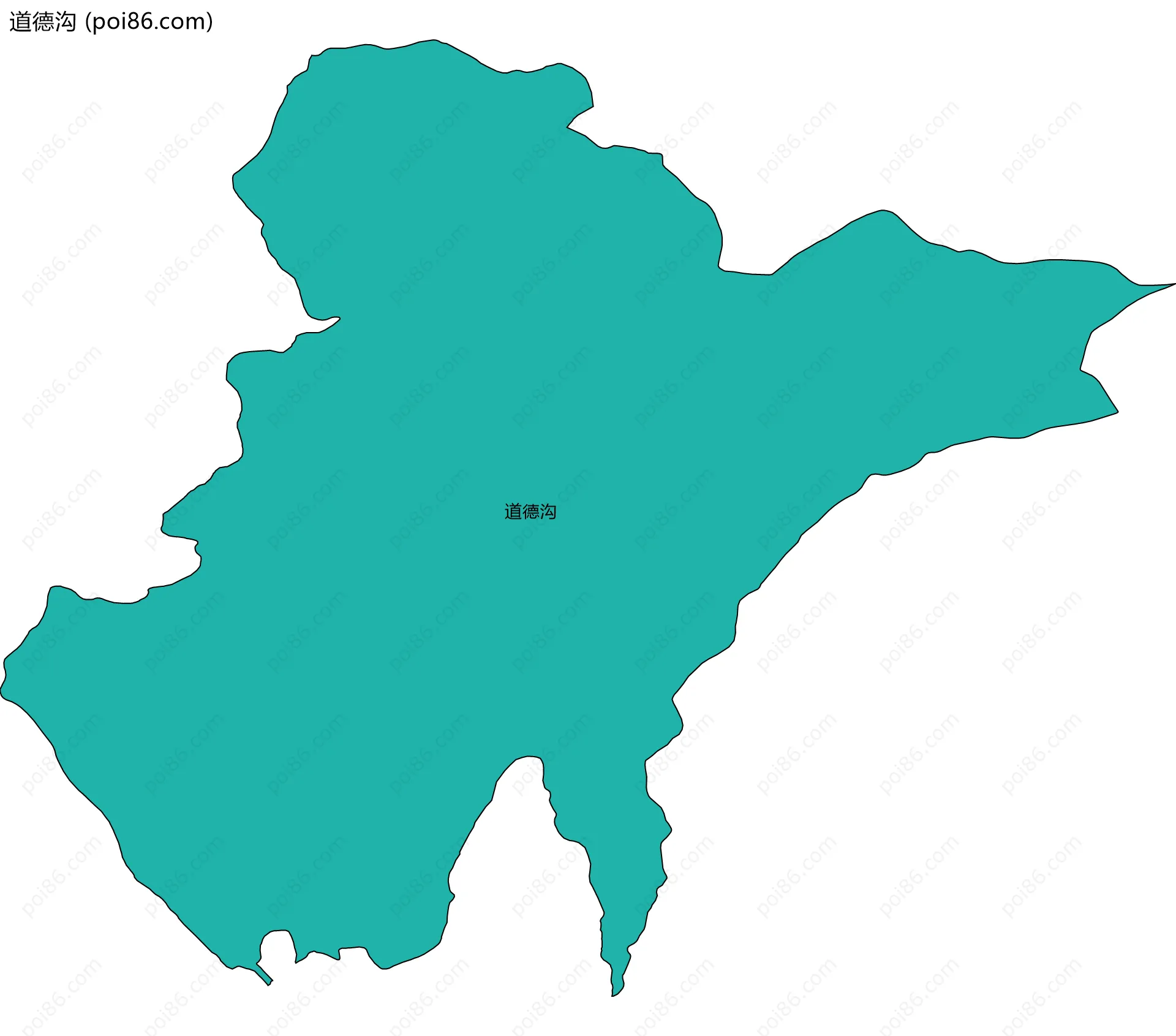 道德沟边界地图