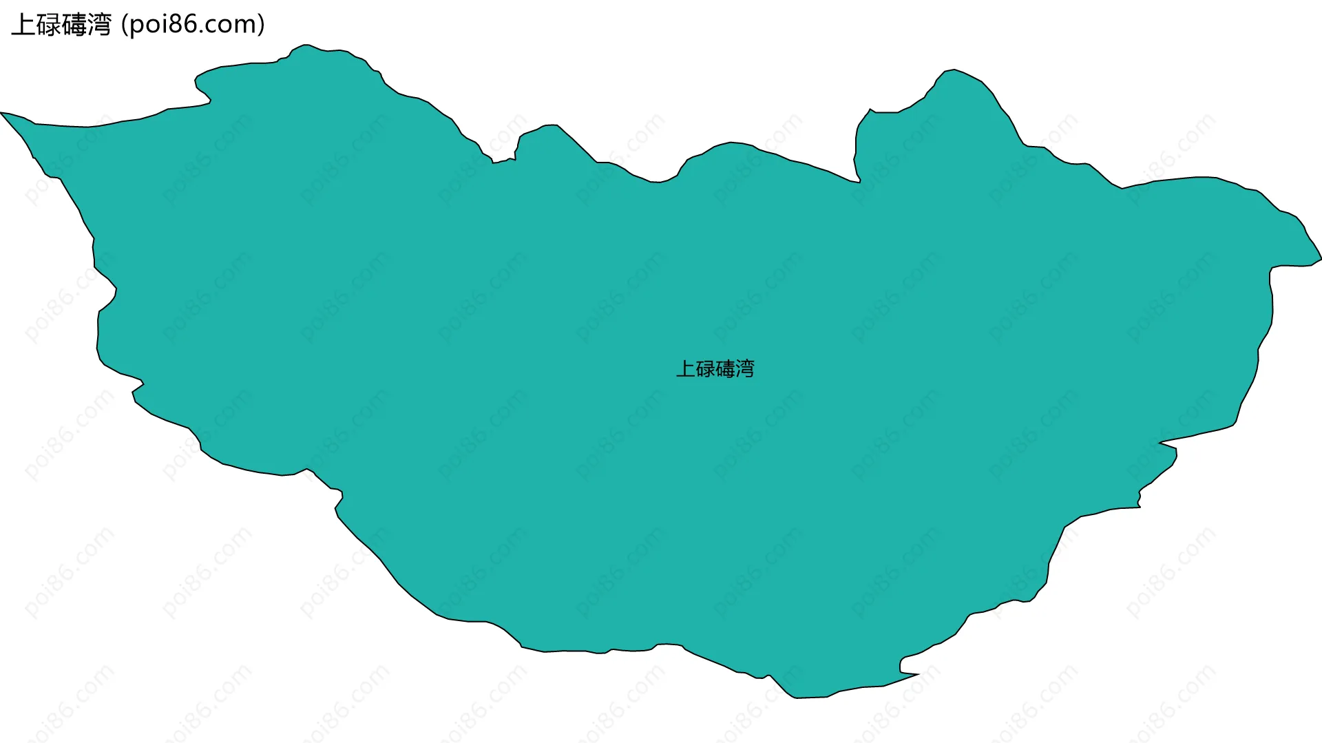 上碌碡湾边界地图