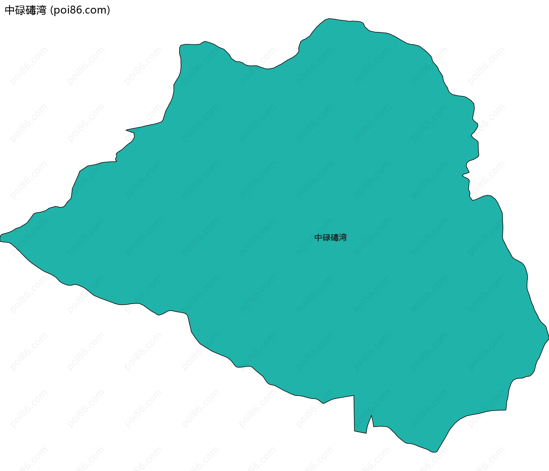 中碌碡湾边界地图