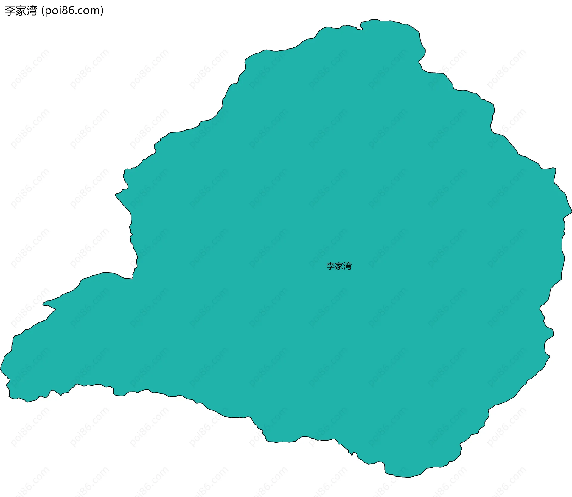 李家湾边界地图